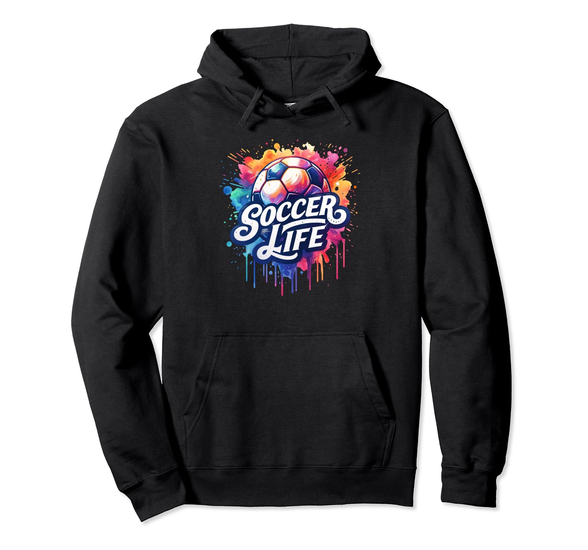 Soccer Life Soccer Ball Player Game Hoodie - Novelty Apparel for Adults - T-Shirt, Sweatshirt, Hoodie