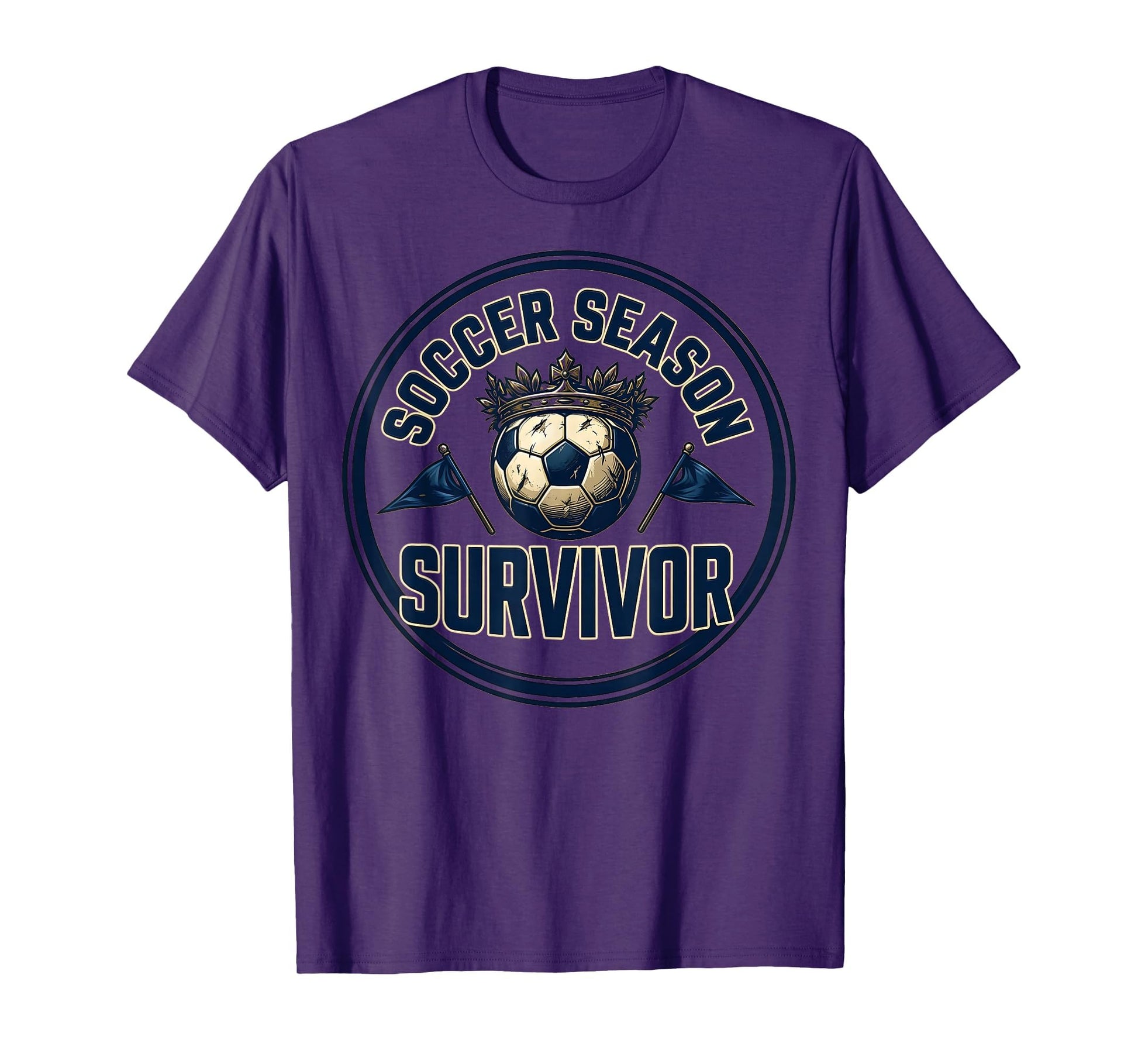 Soccer Season Survivor Funny Soccer Mom T-Shirt - Graphic Print for Adults - T-Shirt, Sweatshirt, Hoodie