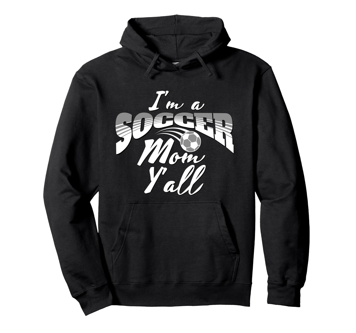Mom Soccer Lover Soccer Mom Gift Gray Hoodie - Aesthetic Graphic Unisex - T-Shirt, Sweatshirt, Hoodie