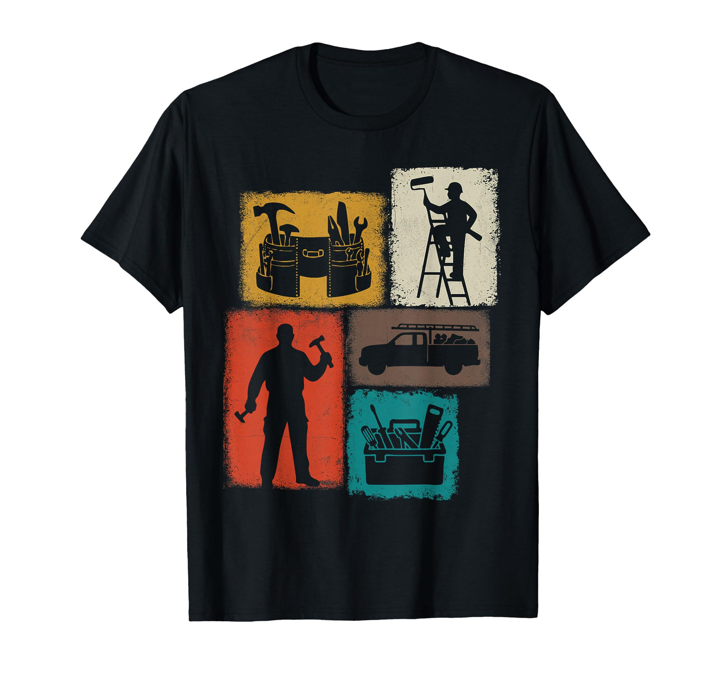Handyman Collage Repairman Fixer T-Shirt - Streetwear Style for Adults - T-Shirt, Sweatshirt, Hoodie