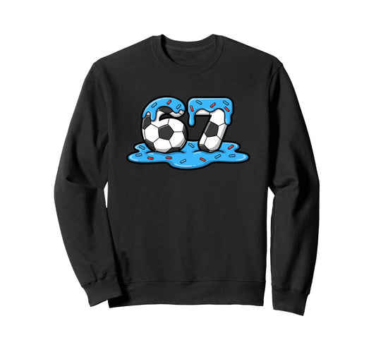 67 Soccer Number 67 Frosting Sweatshirt - Streetwear Style Men Women - T-Shirt, Sweatshirt, Hoodie