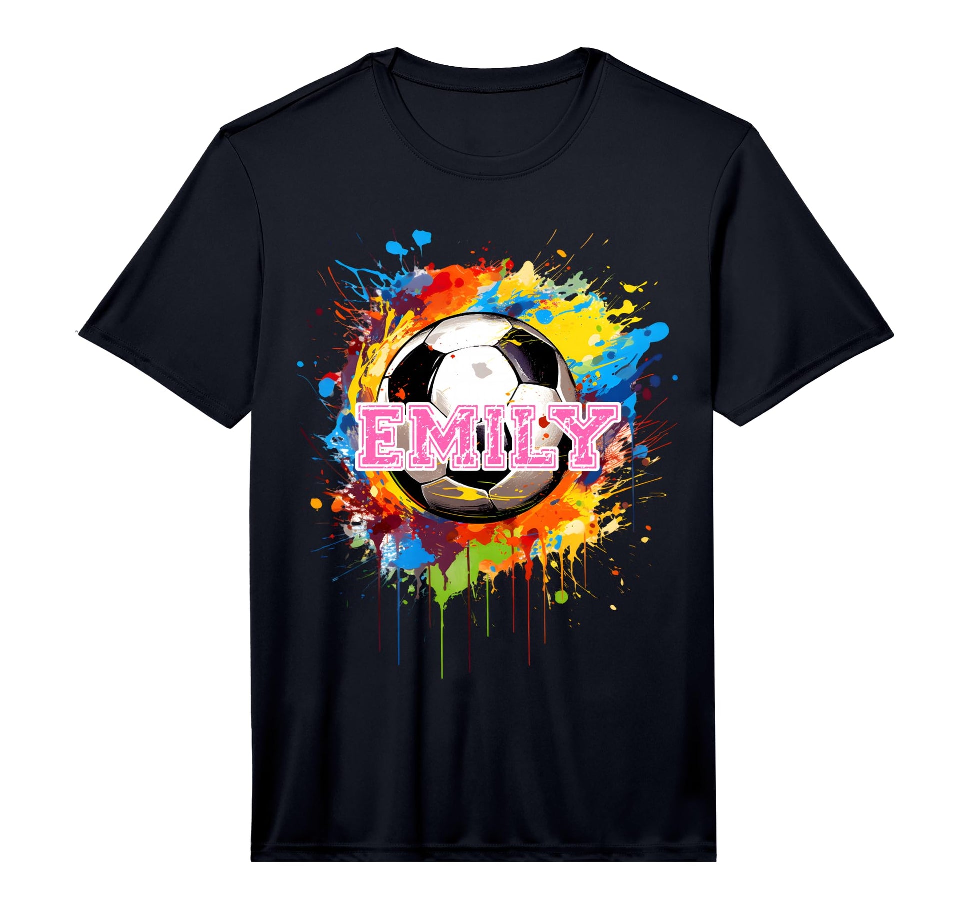 Emily Soccer Custom Name Performance T-Shirt - Custom Art Print Unisex - T-Shirt, Sweatshirt, Hoodie