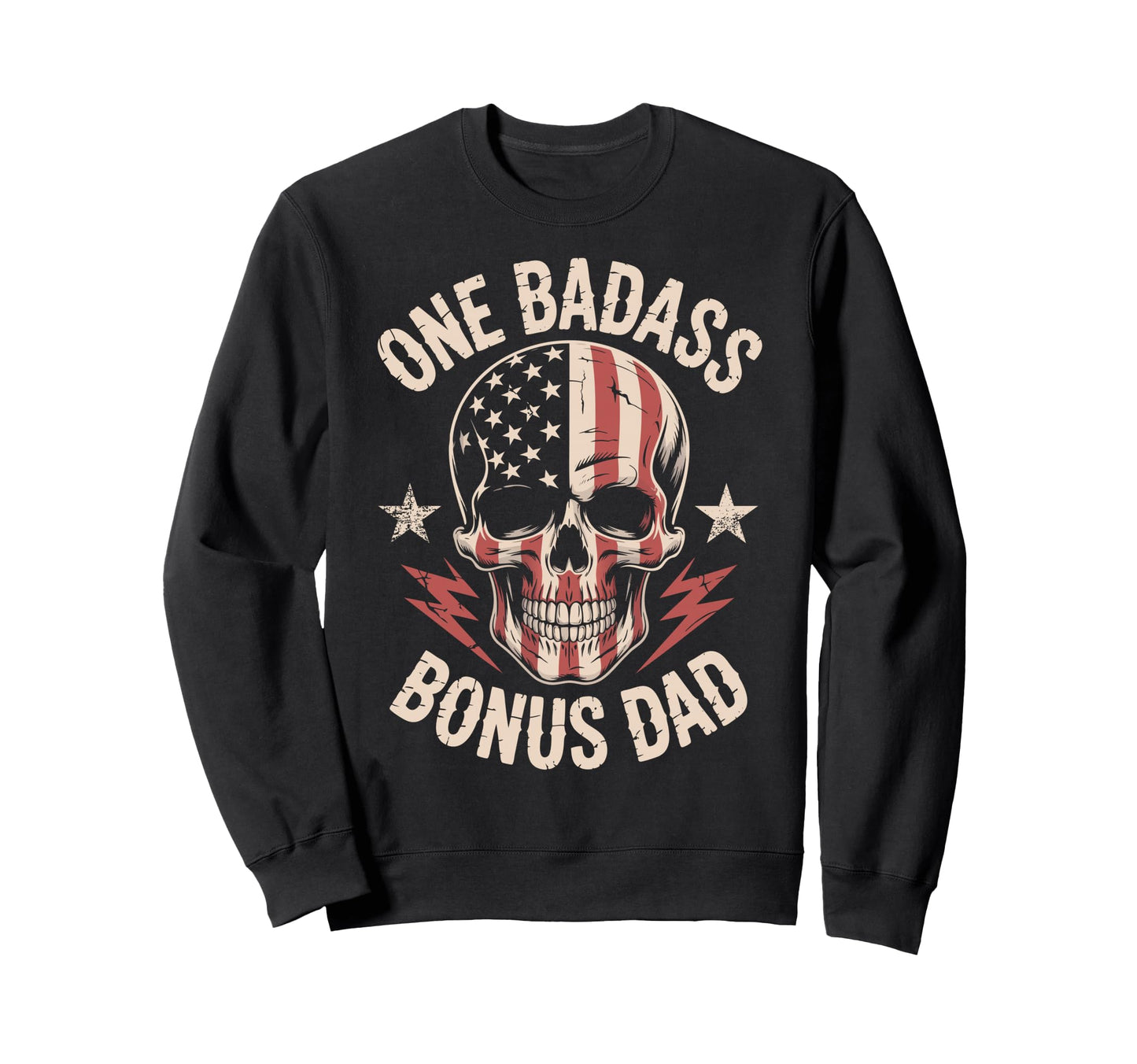 Bonus Dad Step Parent Sweatshirt - Graphic Print Unisex - T-Shirt, Sweatshirt, Hoodie