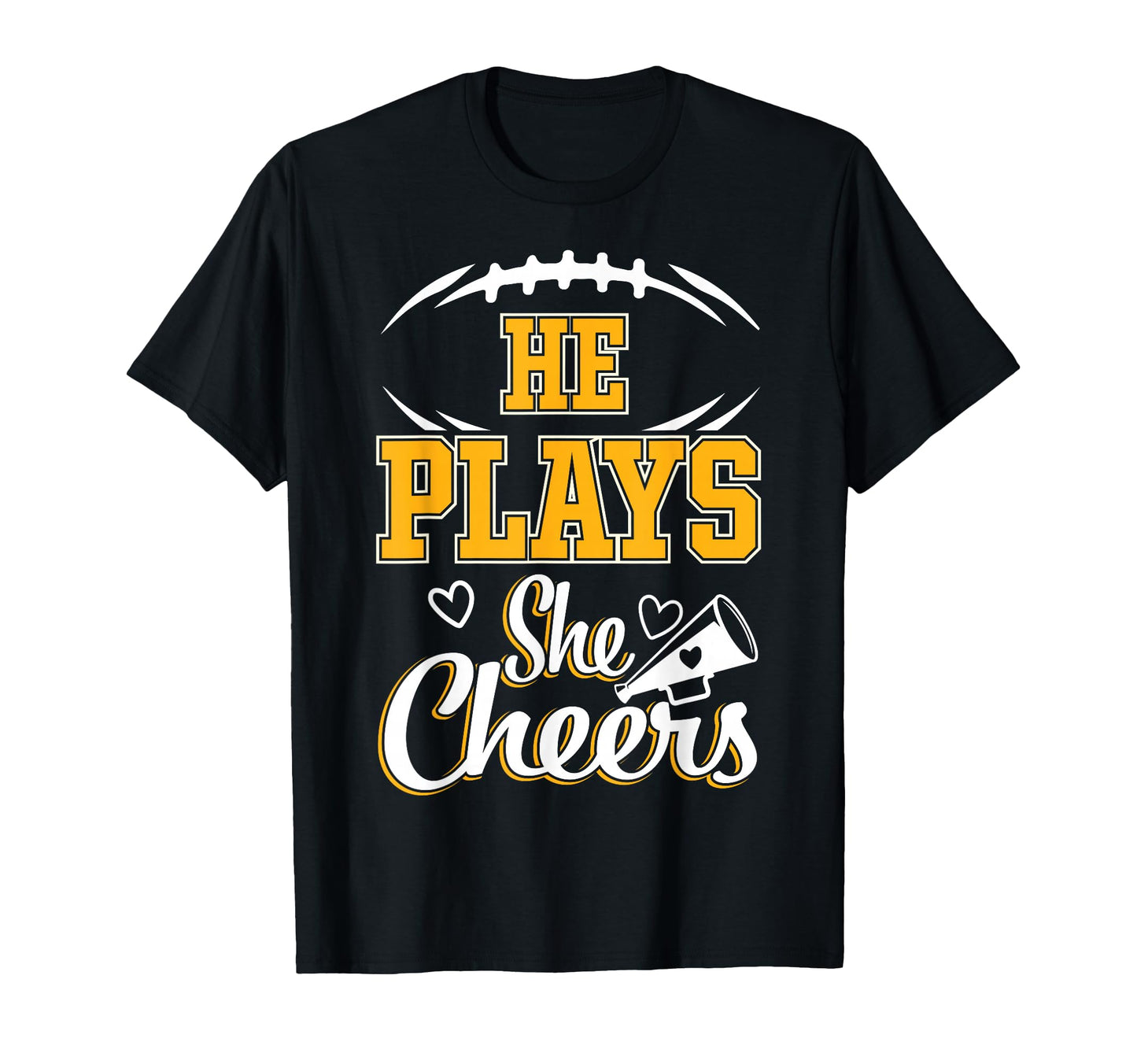 Football And Cheer Mom Cheerleading T-Shirt - Aesthetic Graphic Men Women - T-Shirt, Sweatshirt, Hoodie