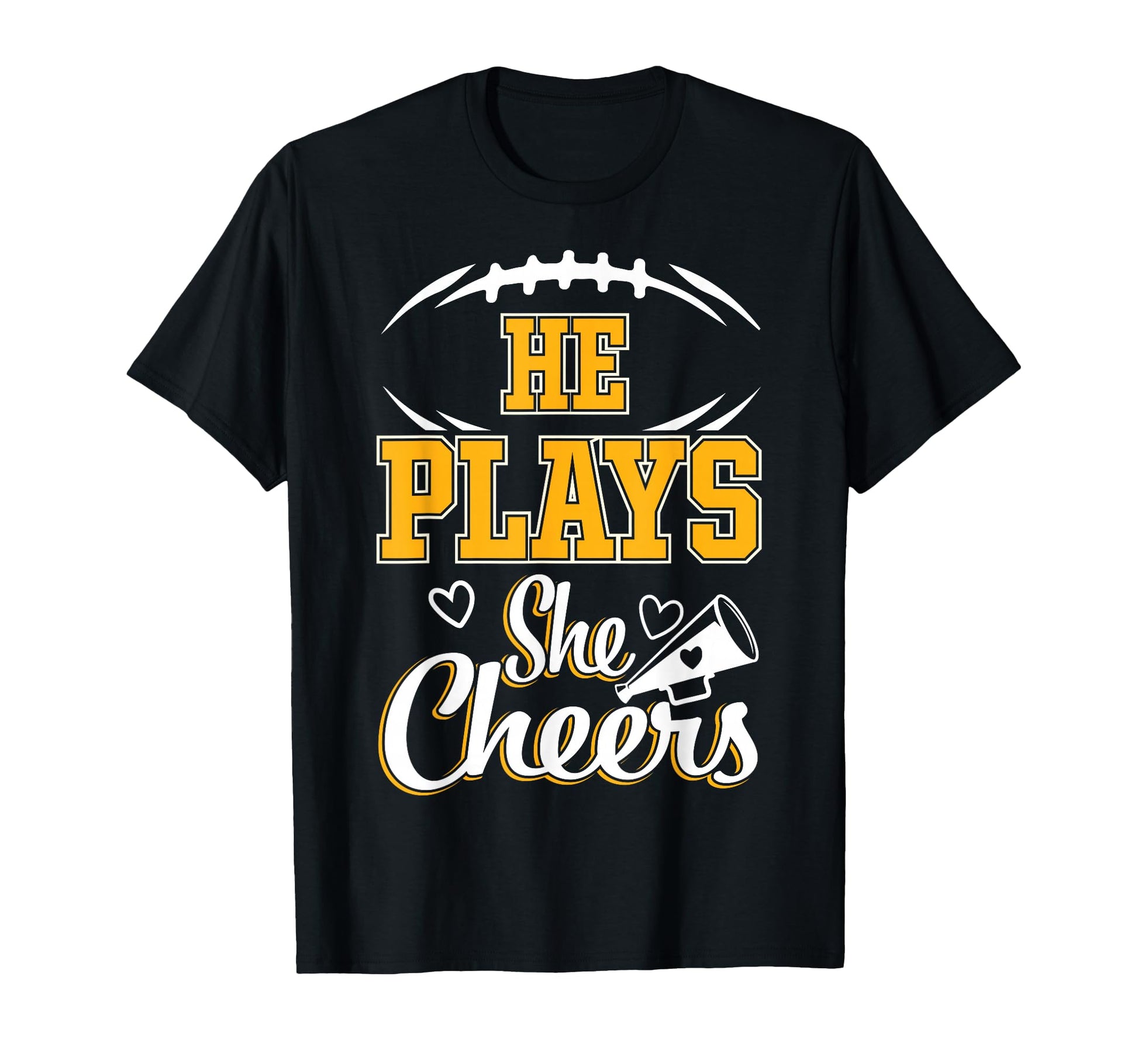 Football And Cheer Mom Cheerleading T-Shirt - Aesthetic Graphic Men Women - T-Shirt, Sweatshirt, Hoodie
