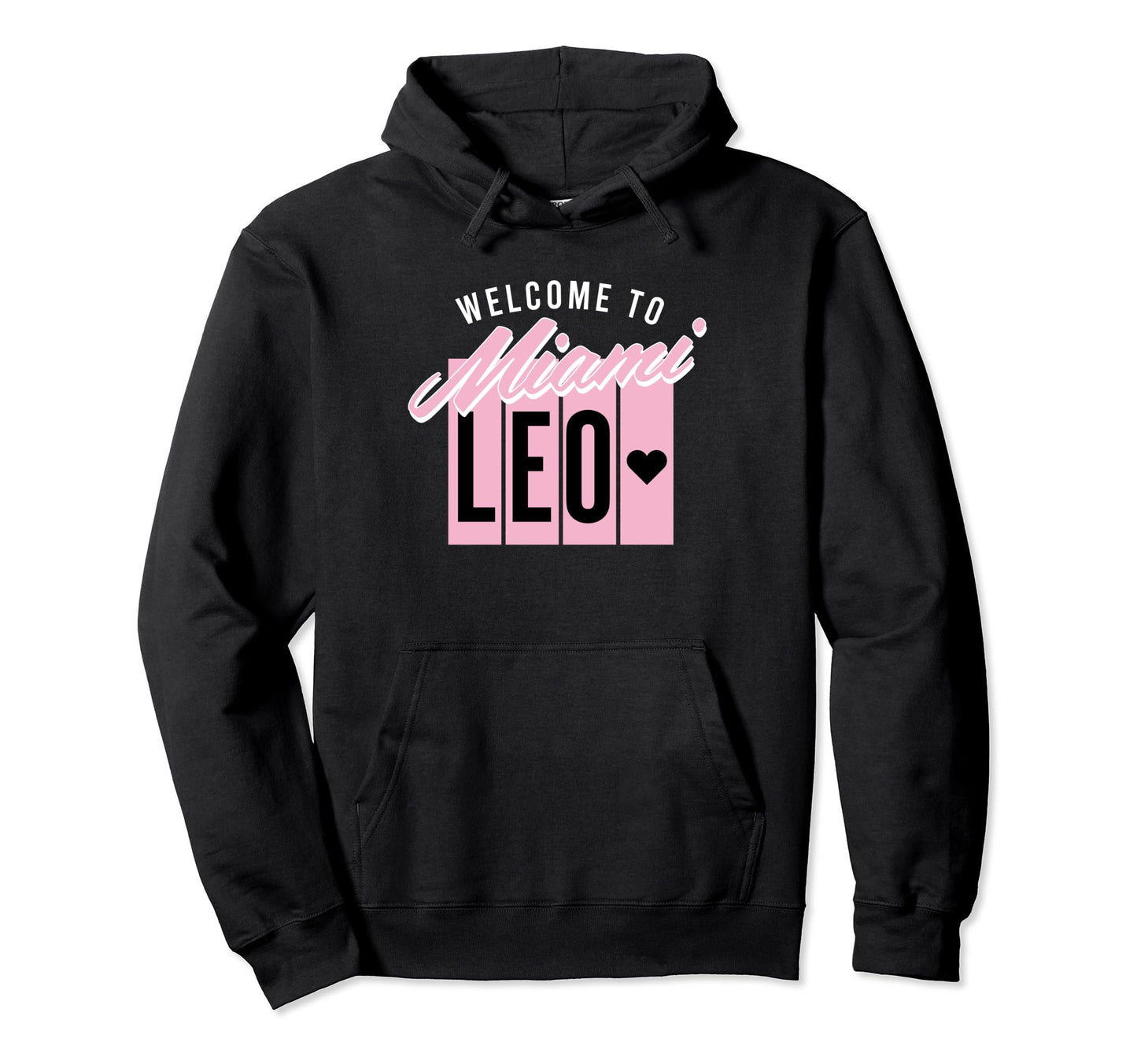 Miami Leo Soccer Fans Related Products Hoodie - Minimalist Print for Adults - T-Shirt, Sweatshirt, Hoodie