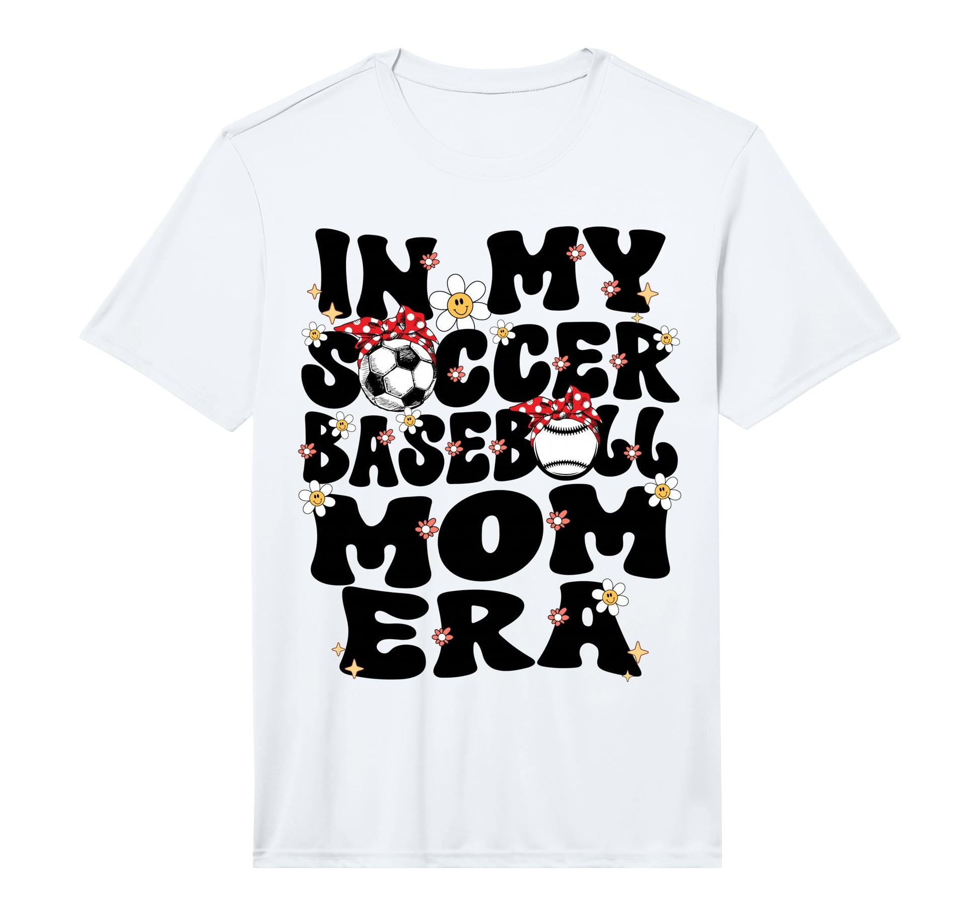 My Soccer Baseball Mom Era Baseball T-Shirt - Novelty Apparel Men Women - T-Shirt, Sweatshirt, Hoodie
