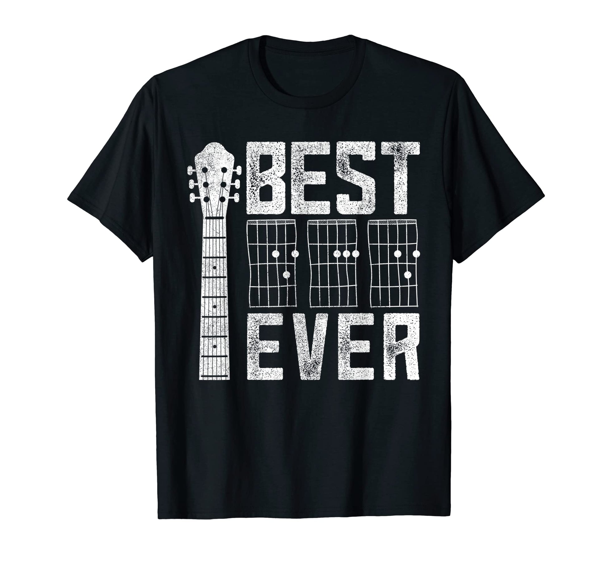 Best Dad Musician Fathers Day Guitar T-Shirt - Graphic Print Men Women - T-Shirt, Sweatshirt, Hoodie