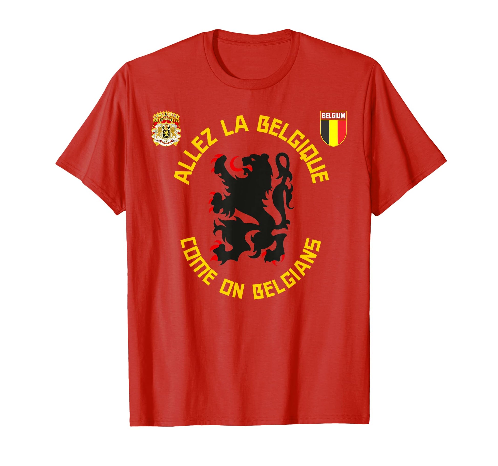 Allez La Belgique Belgian Football T-Shirt - Trendy Graphic Men Women - T-Shirt, Sweatshirt, Hoodie