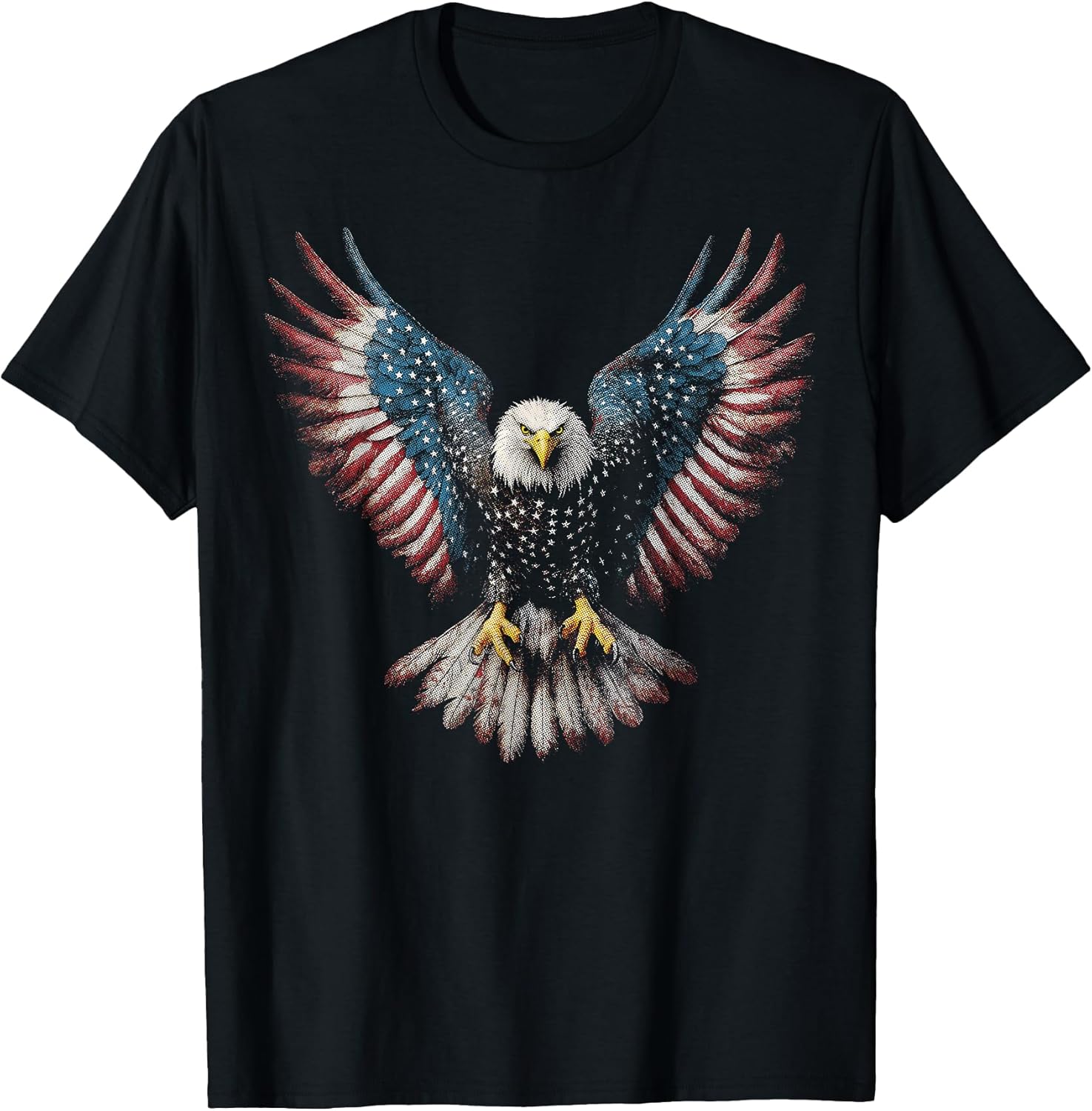 American Flag Bald Eagle 4th of July USA Patriotic Men Women T-Shirt Unisex T-shirt, Sweatshirt, Hoodie, Long Sleeve Tee - T-Shirt, Sweatshirt, Hoodie