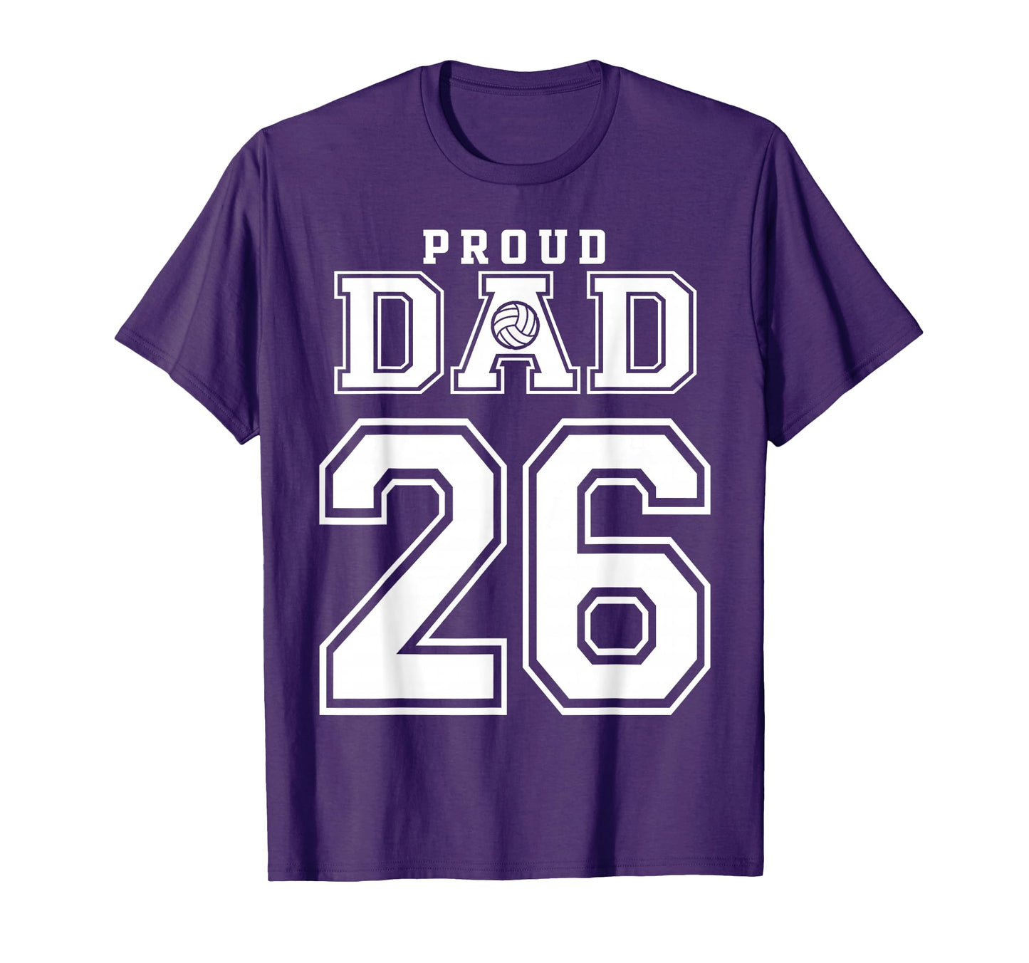 Custom Proud Volleyball Dad Number T-Shirt - Casual Everyday Wear Unisex - T-Shirt, Sweatshirt, Hoodie