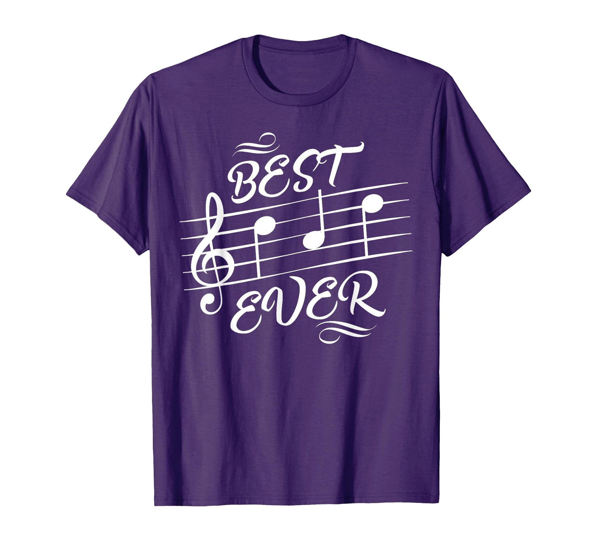 Best Dad Ever Music Notes Musician T-Shirt - Unique Graphic for Adults - T-Shirt, Sweatshirt, Hoodie