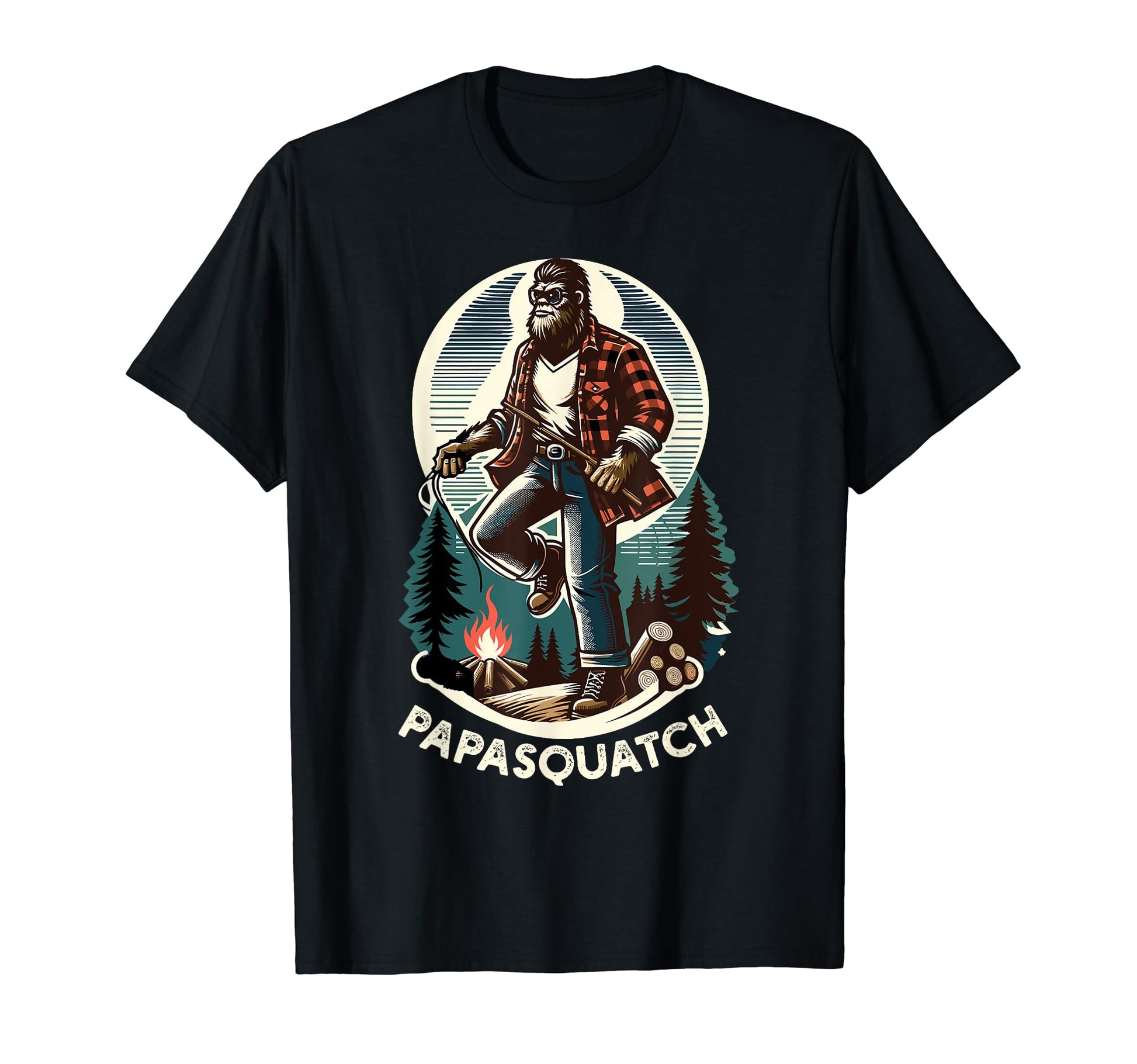 Papa Squatch Bigfoot Dad Legend T-Shirt - Casual Everyday Wear for Adults - T-Shirt, Sweatshirt, Hoodie