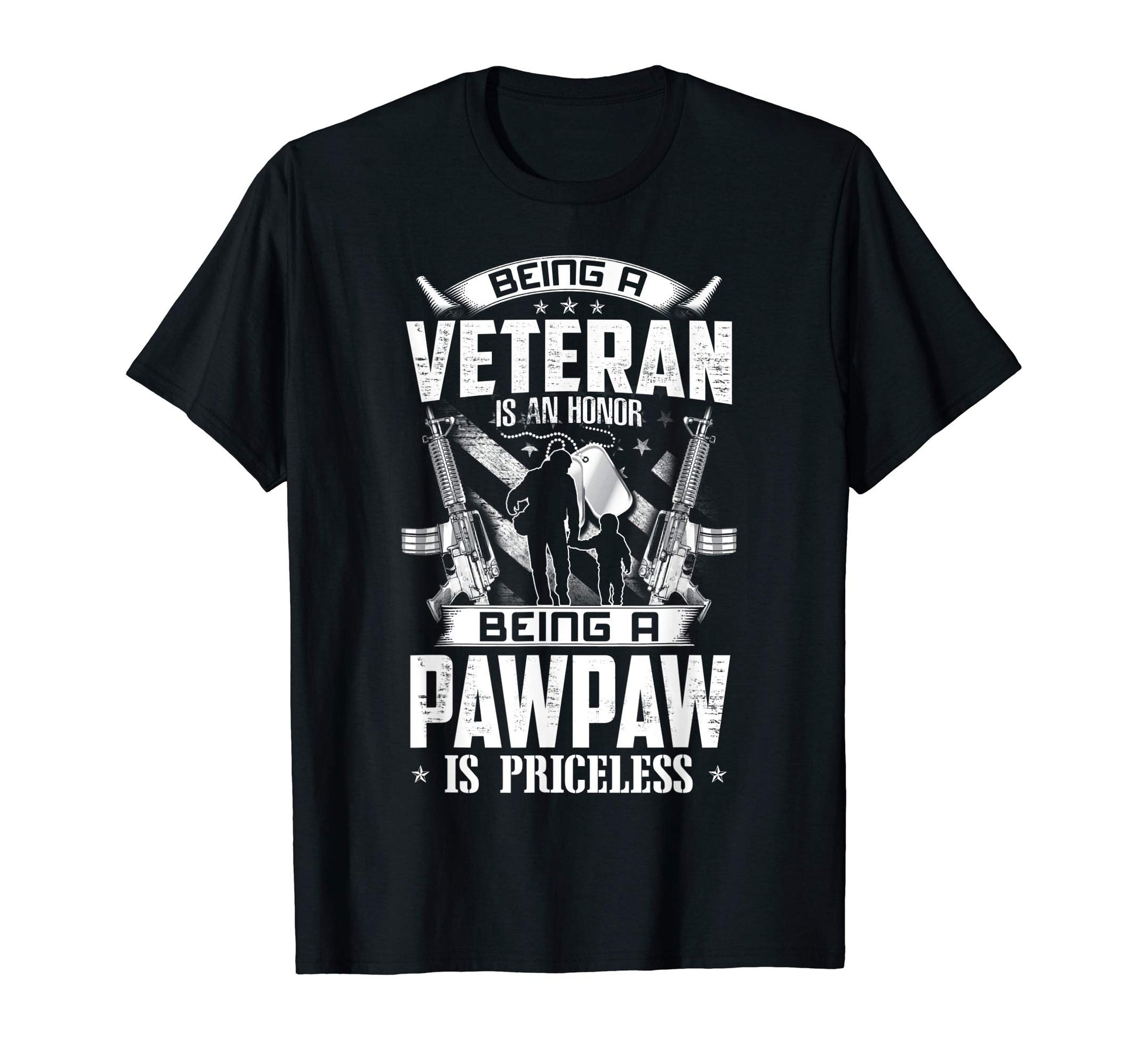 Mens Being Veteran Is Honor Pawpaw Is T-Shirt - Aesthetic Graphic Unisex - T-Shirt, Sweatshirt, Hoodie
