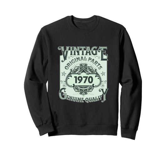 1970 Bday 1970 Birthday Sweatshirt - Custom Art Print Men Women - T-Shirt, Sweatshirt, Hoodie