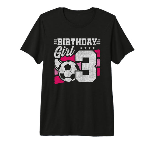 3 Year Old Soccer Birthday 3Rd T-Shirt - Minimalist Print Men Women - T-Shirt, Sweatshirt, Hoodie