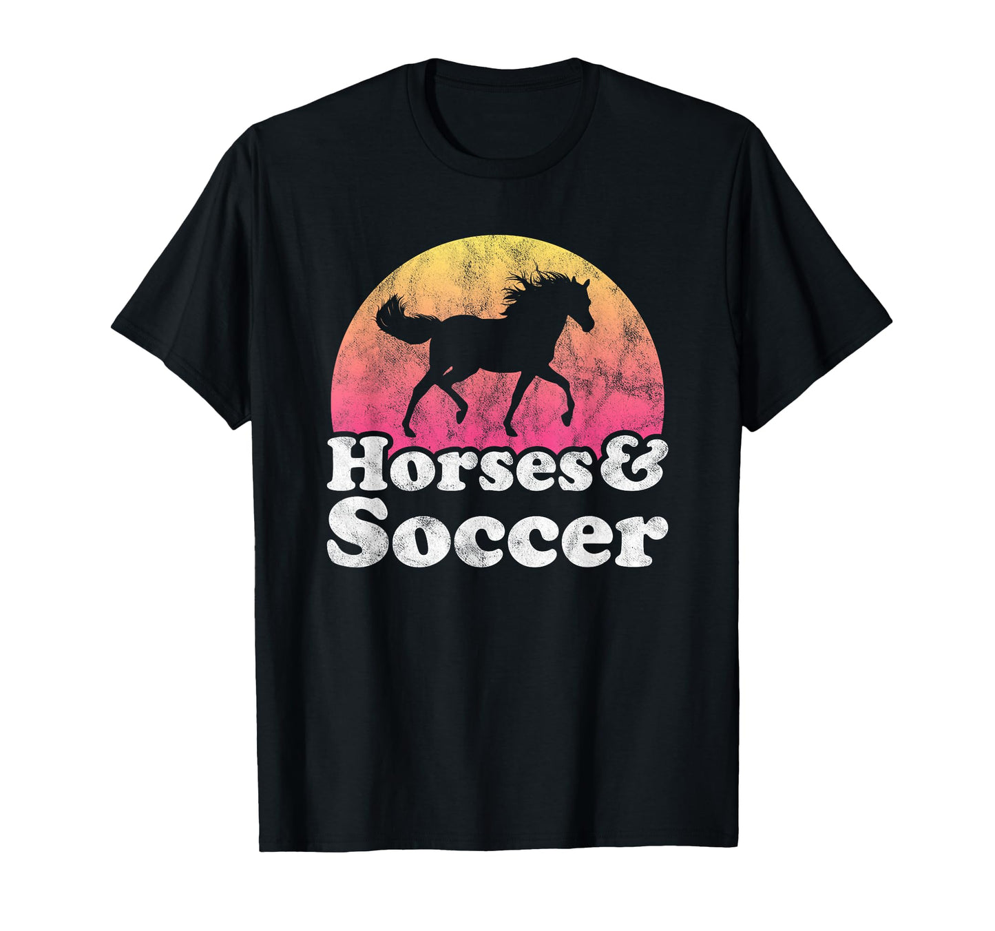 Horse And Soccer Or Horses T-Shirt - Custom Art Print Men Women - T-Shirt, Sweatshirt, Hoodie