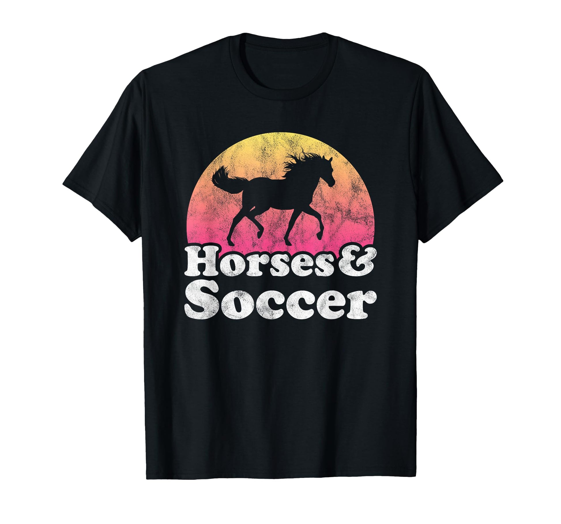 Horse And Soccer Or Horses T-Shirt - Custom Art Print Men Women - T-Shirt, Sweatshirt, Hoodie