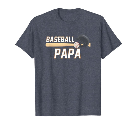 Baseball Papa Fathers Day Baseball T-Shirt - Novelty Apparel Men Women - T-Shirt, Sweatshirt, Hoodie