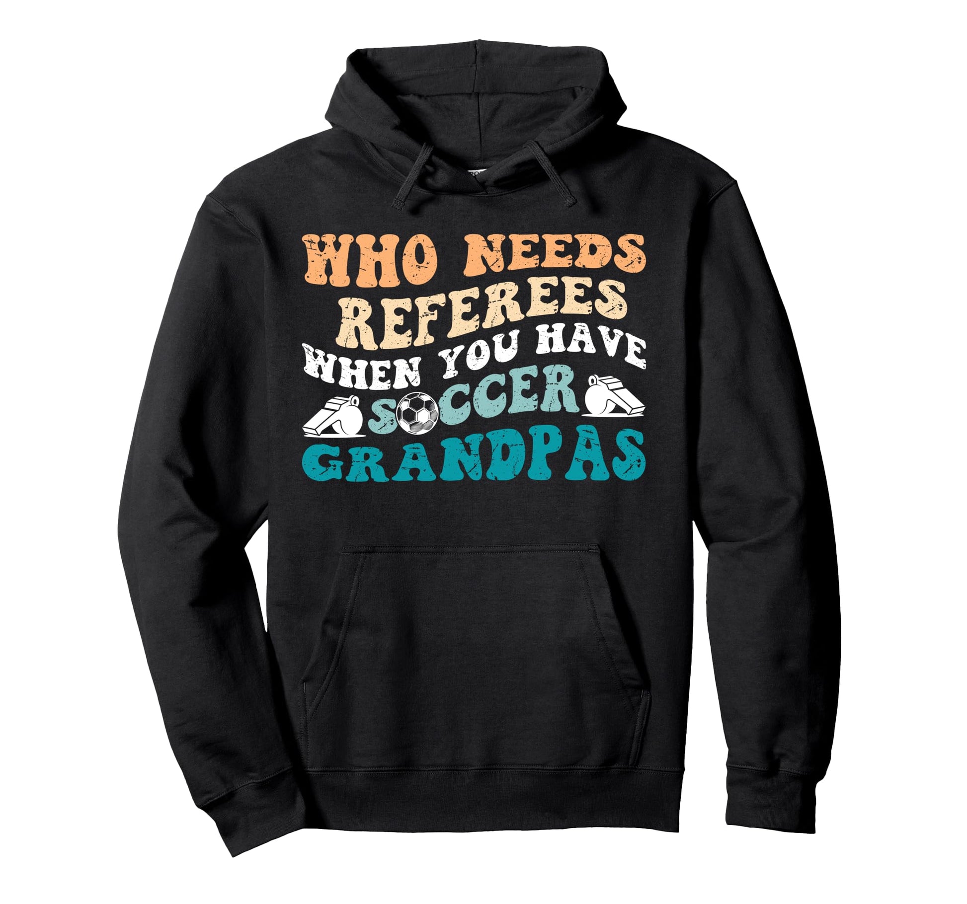 Groovy Soccer Grandpa Soccer Player Hoodie - Novelty Apparel Men Women - T-Shirt, Sweatshirt, Hoodie