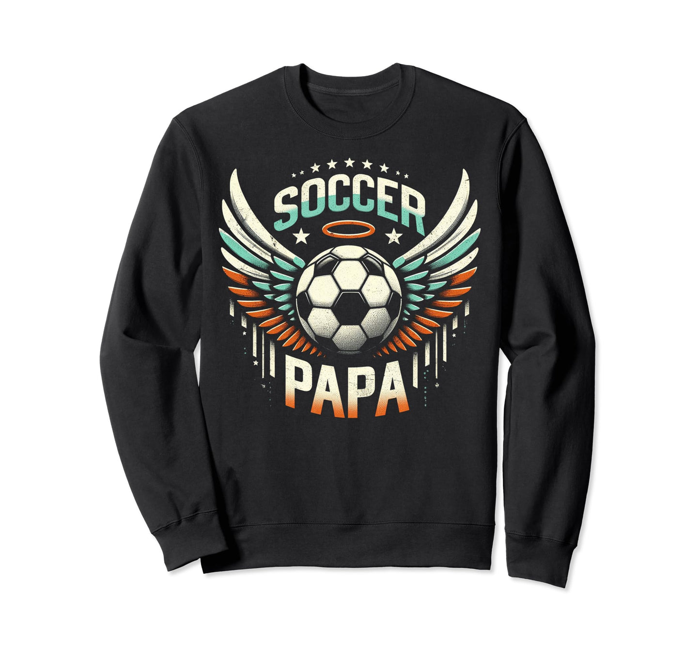 Soccer Papa Family Matching Dad Sweatshirt - Unique Graphic Men Women - T-Shirt, Sweatshirt, Hoodie