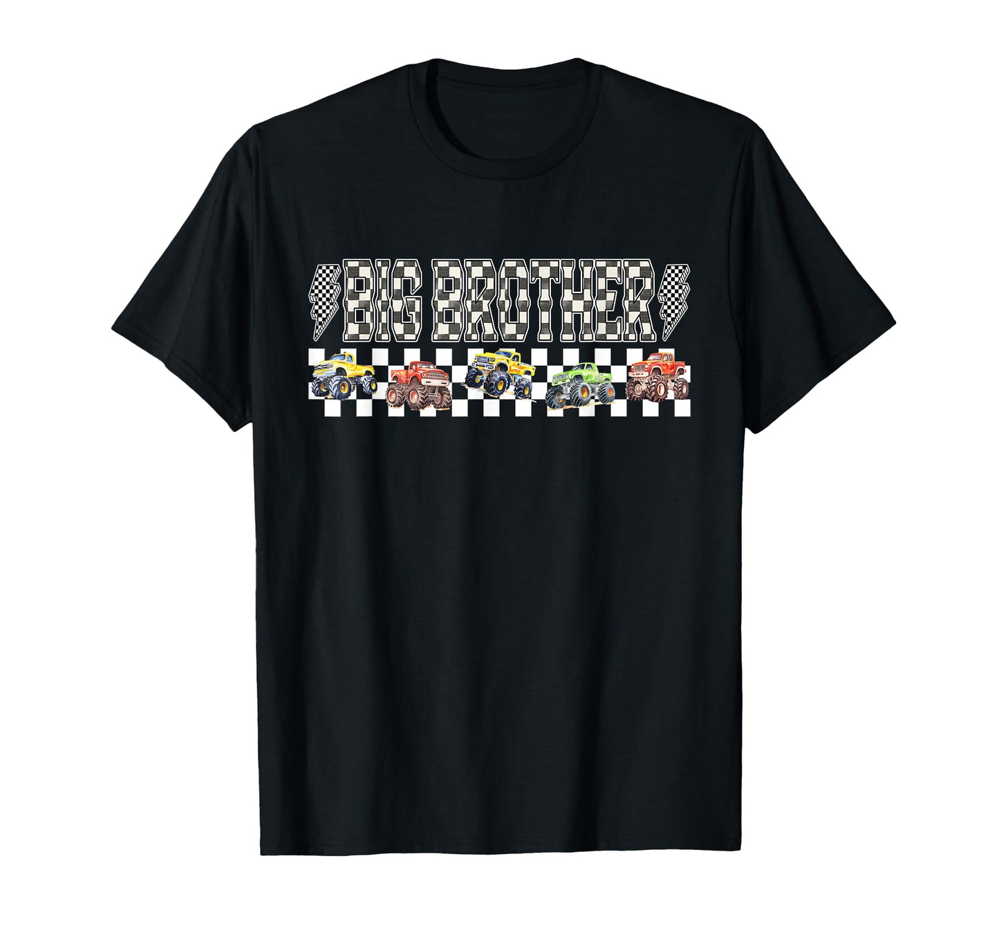 Big Brother Monster Truck Family T-Shirt - Aesthetic Graphic Men Women - T-Shirt, Sweatshirt, Hoodie