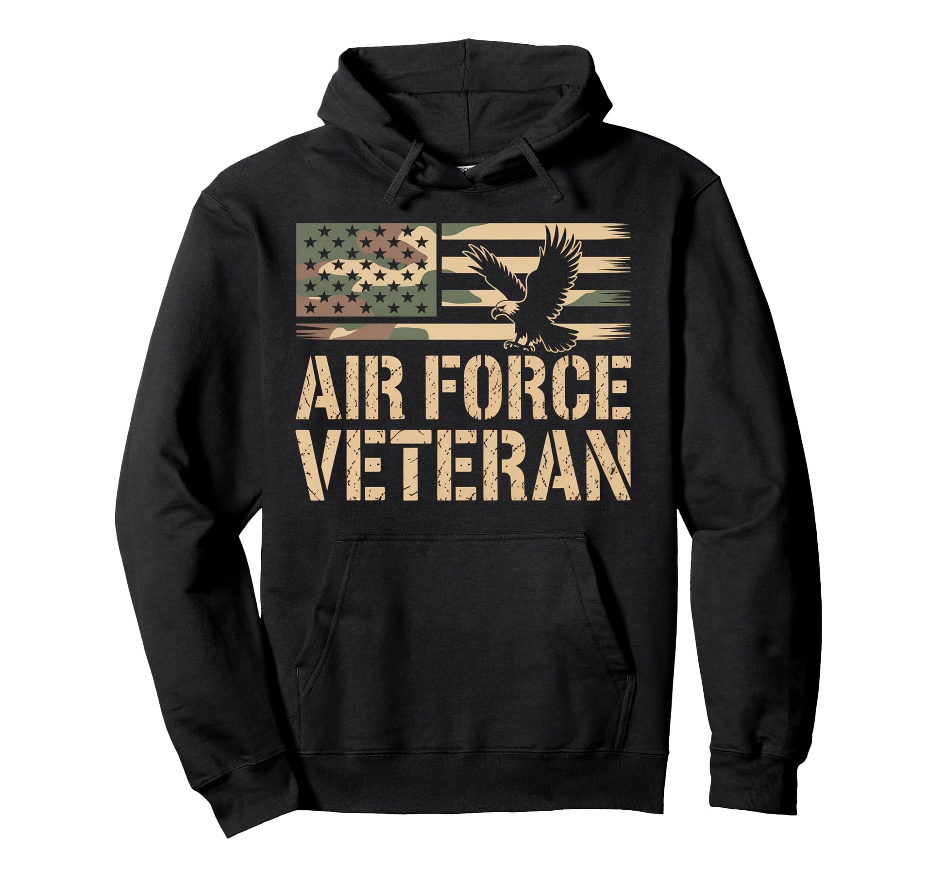 Air Force Veteran Us American Flag Hoodie - Fun Novelty Design for Adults - T-Shirt, Sweatshirt, Hoodie