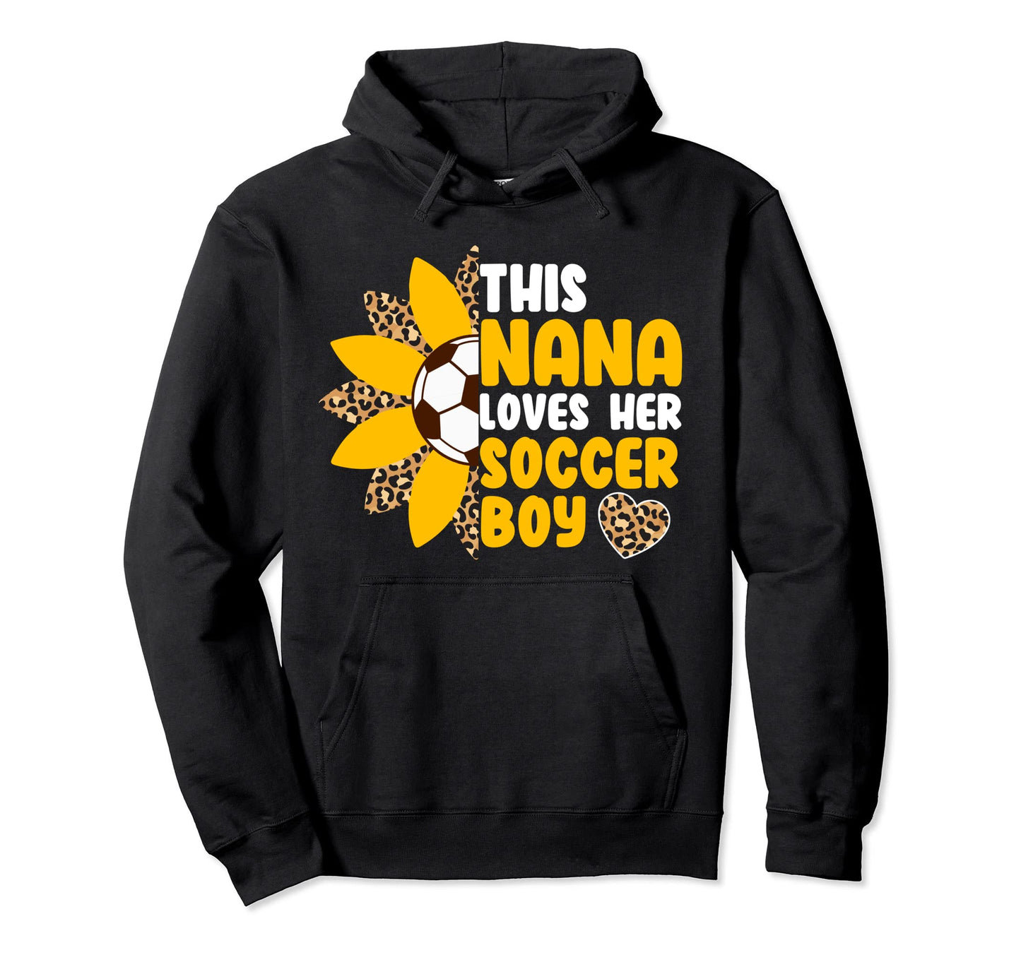 Nana Loves Soccer Sports Player Football Hoodie - Aesthetic Graphic Unisex - T-Shirt, Sweatshirt, Hoodie