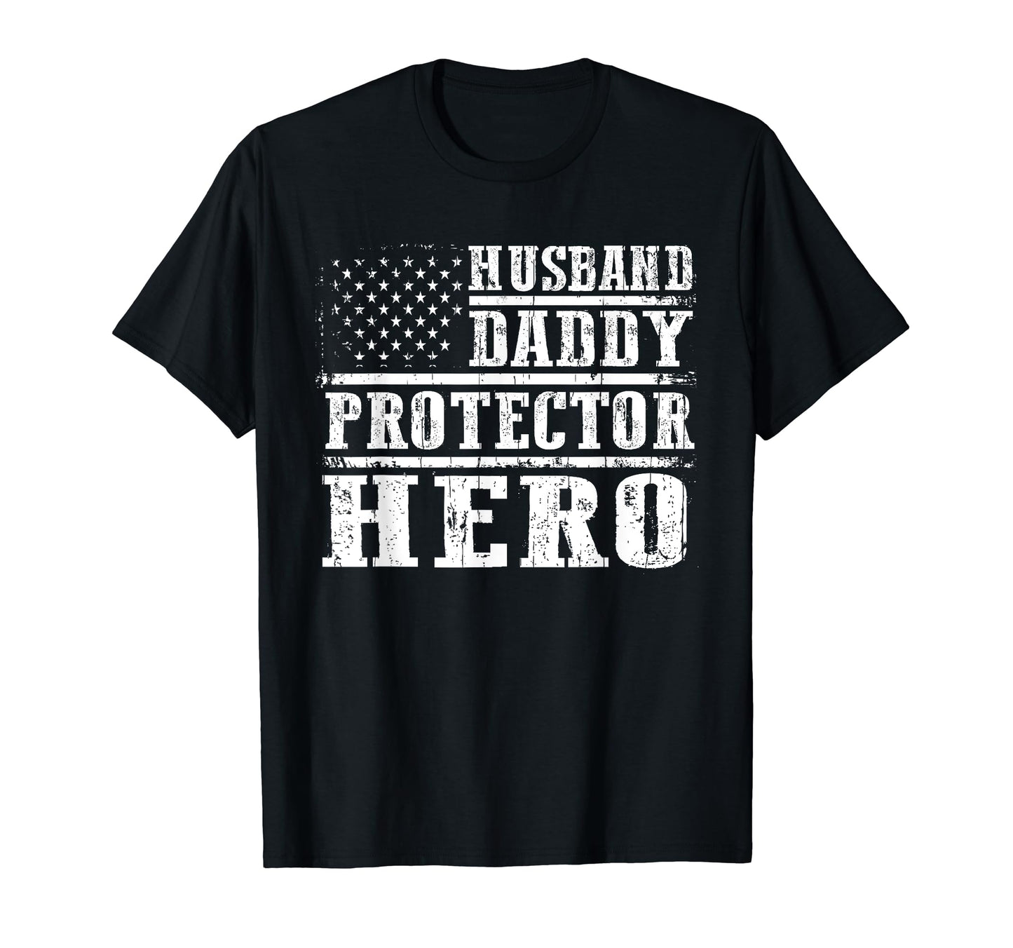 Husband Daddy Protector Hero Fathers T-Shirt - Trendy Graphic for Adults - T-Shirt, Sweatshirt, Hoodie