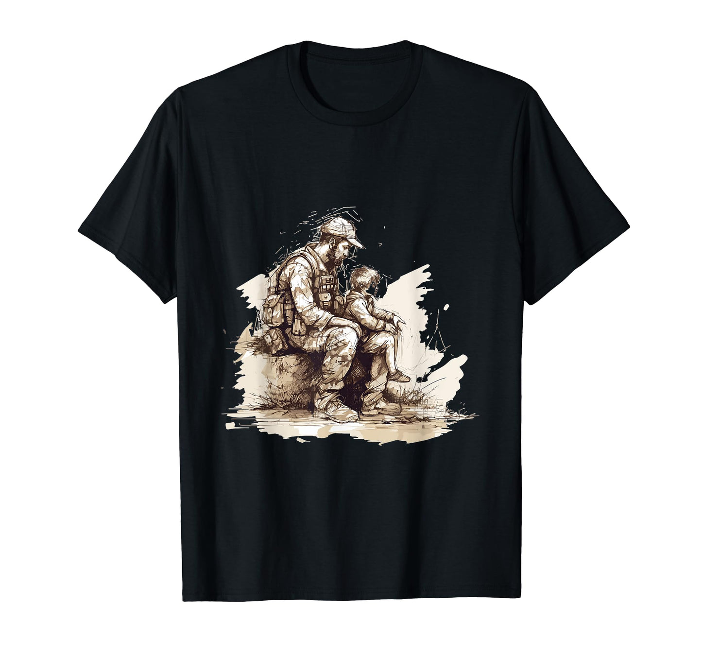 Dad Grandpa Veteran Veterans American T-Shirt - Fun Novelty Design Unisex - T-Shirt, Sweatshirt, Hoodie