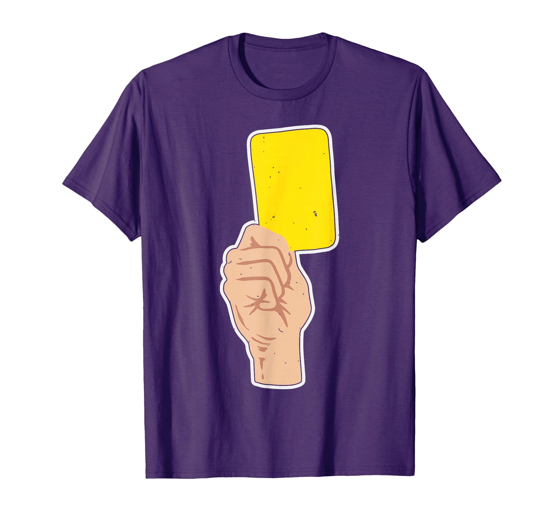 Yellow Card Referee Sports Fan T-Shirt - Custom Art Print for Adults - T-Shirt, Sweatshirt, Hoodie