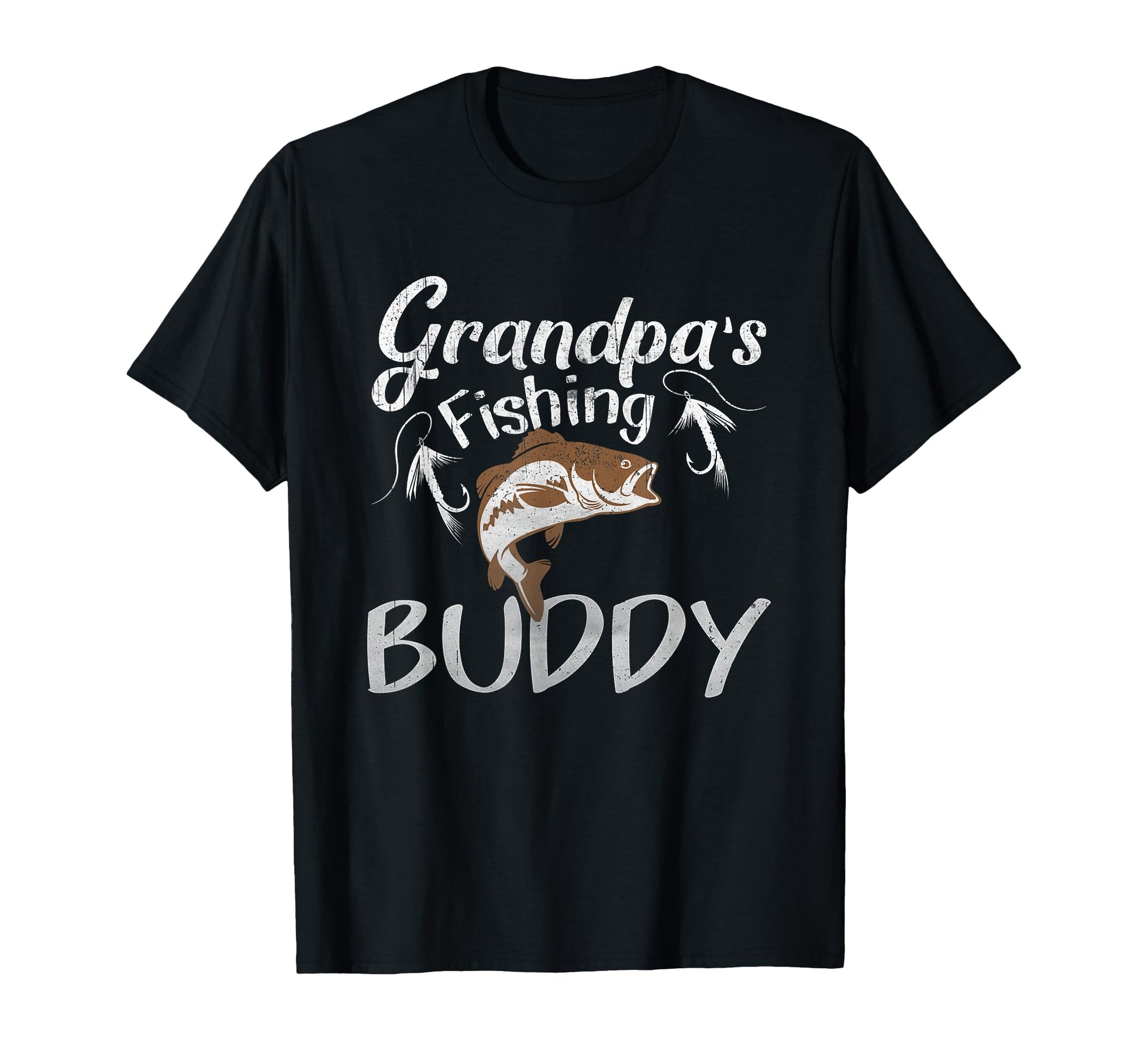 Grandpas Fishing Buddy Grandson T-Shirt - Casual Everyday Wear Men Women - T-Shirt, Sweatshirt, Hoodie