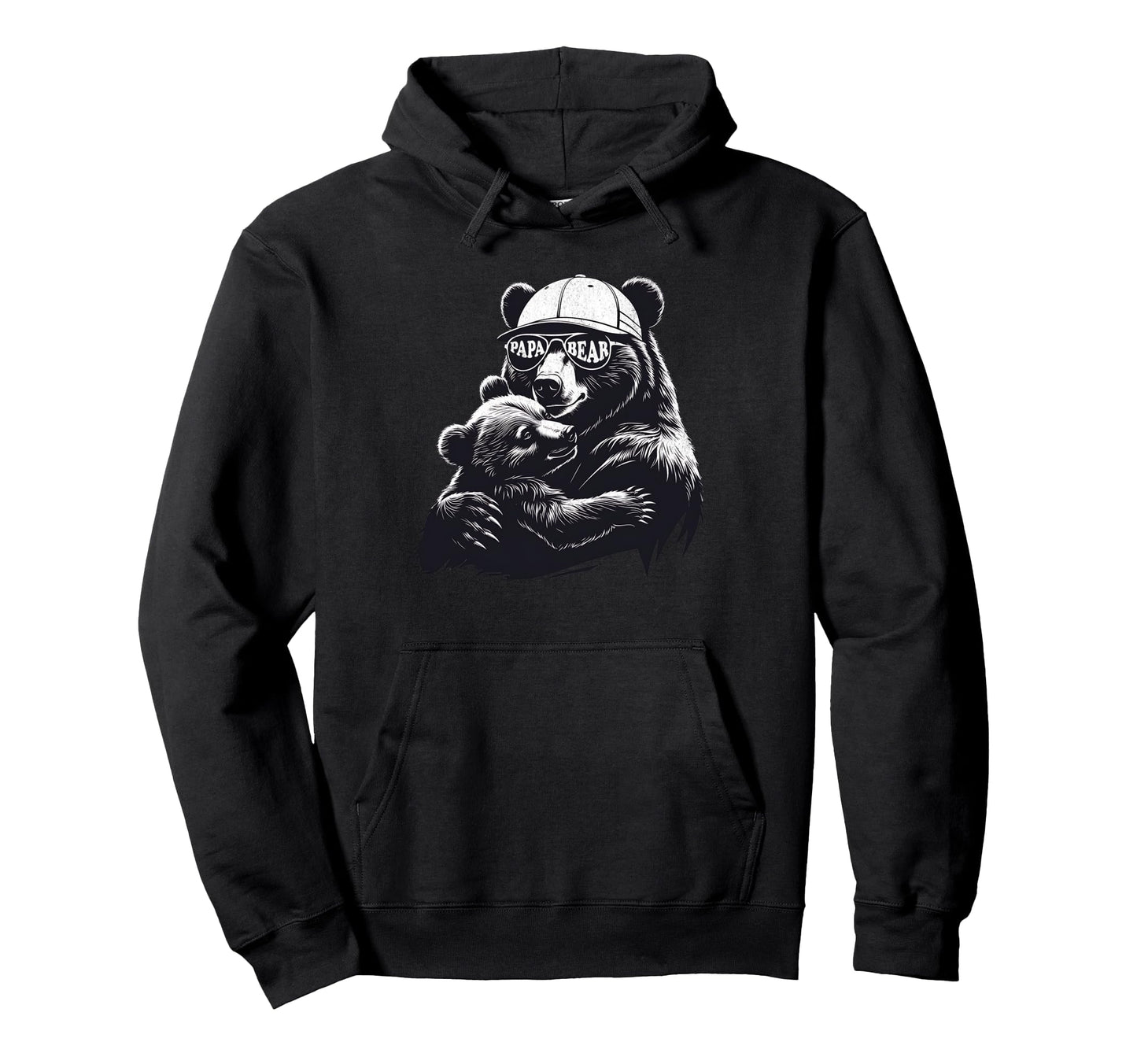 Papa Bear Best Dad Gifts Bear Hoodie - Fun Novelty Design Men Women - T-Shirt, Sweatshirt, Hoodie