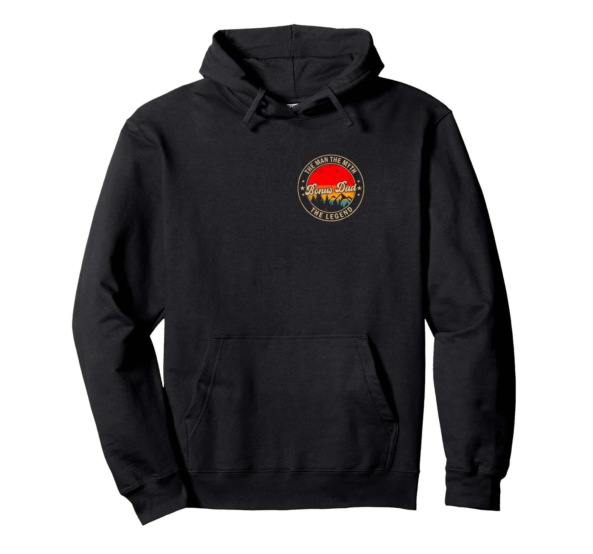 Bonus Dad Myth Legend Papa Hoodie - Minimalist Print for Adults - T-Shirt, Sweatshirt, Hoodie