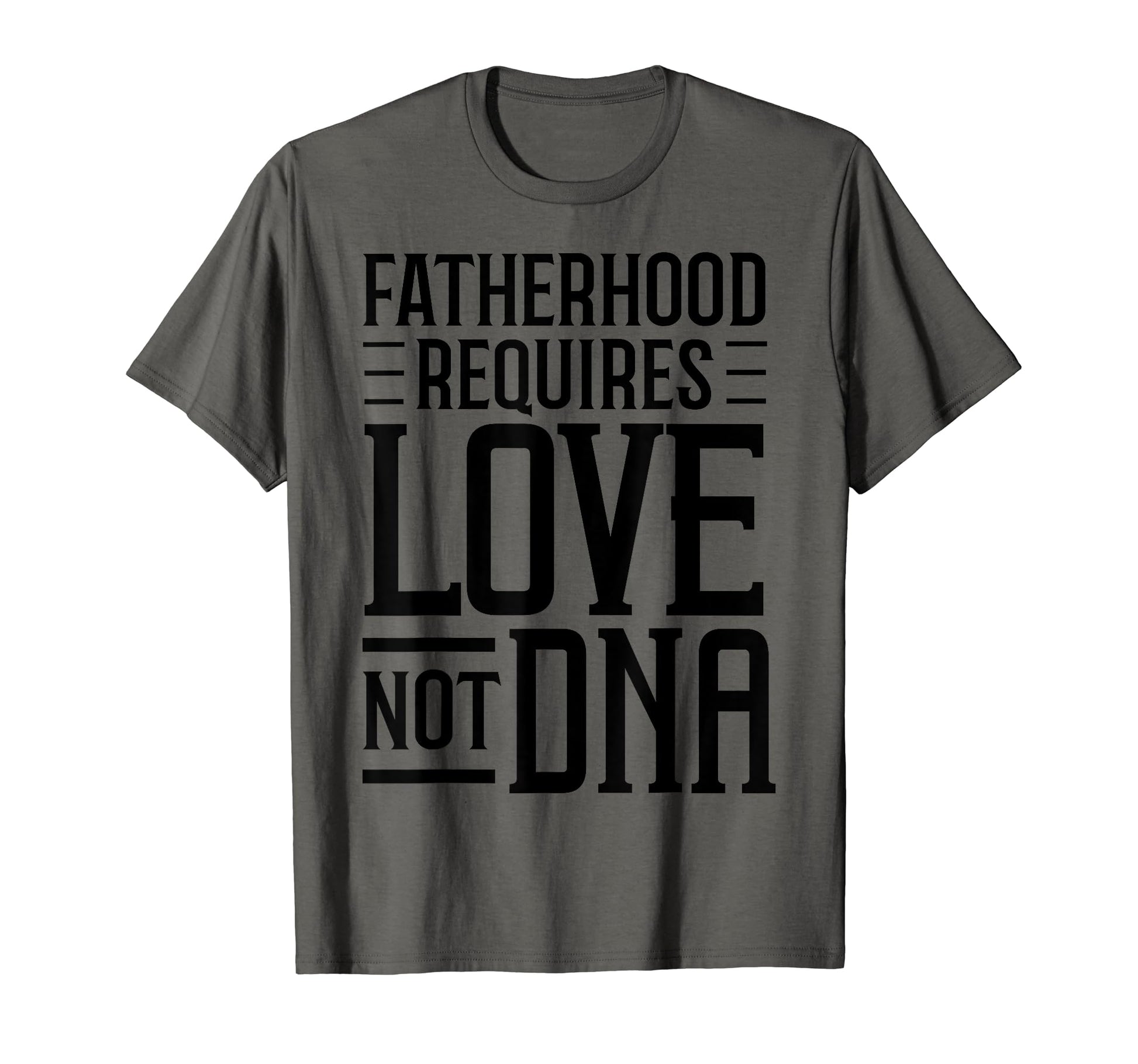 Funny Step Dad Gift Fatherhood Requires T-Shirt - Minimalist Print Unisex - T-Shirt, Sweatshirt, Hoodie