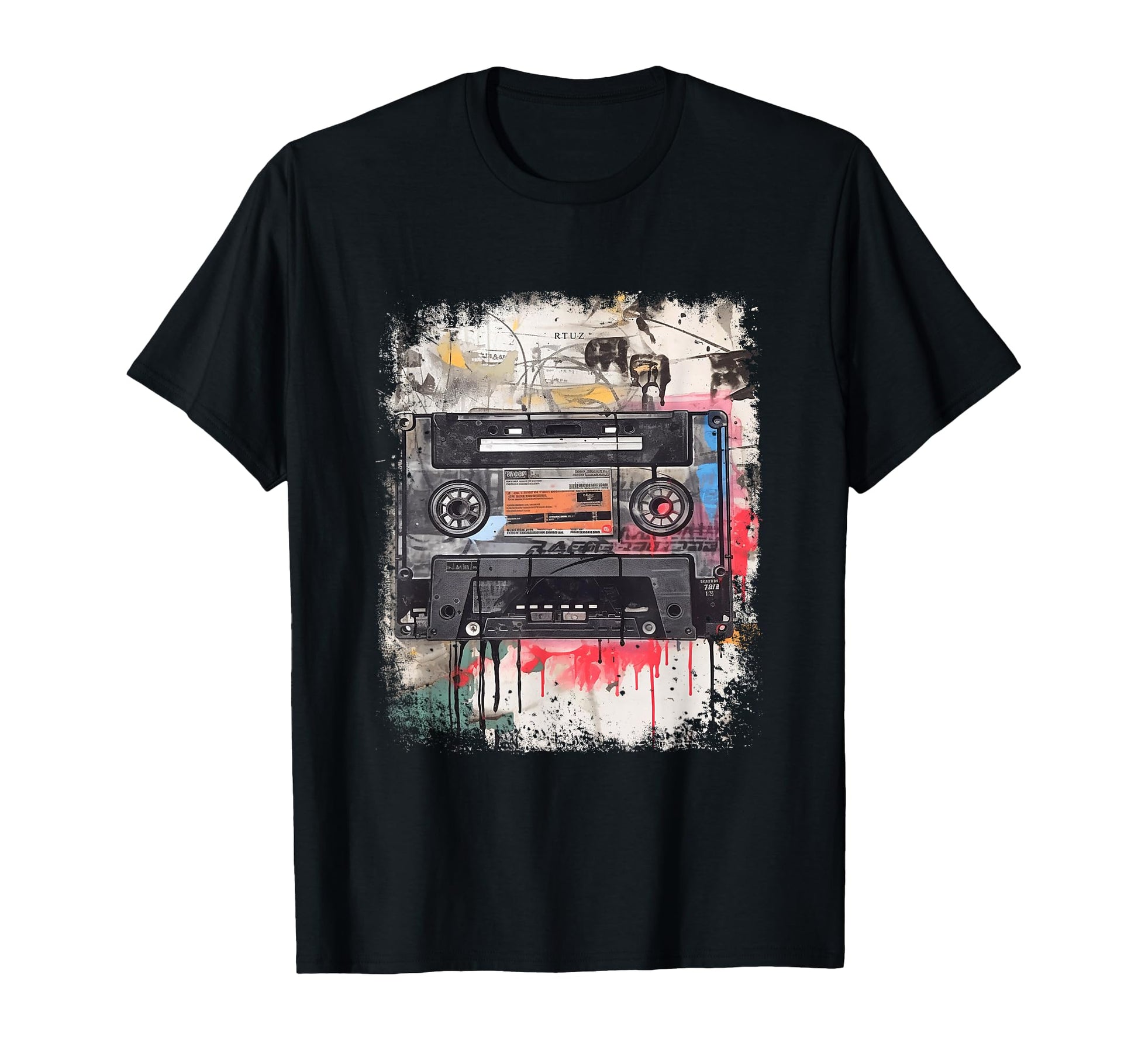 Old School Music Tape Cassette Mixtape T-Shirt - Streetwear Style Men Women - T-Shirt, Sweatshirt, Hoodie