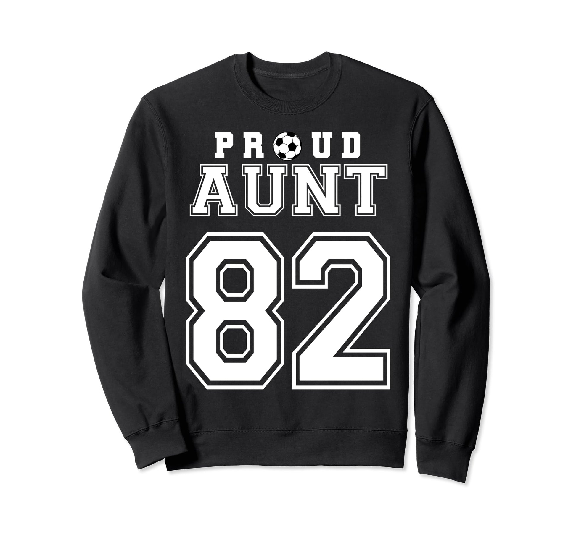 Number 82 Custom Proud Soccer Futbol Sweatshirt - Minimalist Print Unisex - T-Shirt, Sweatshirt, Hoodie