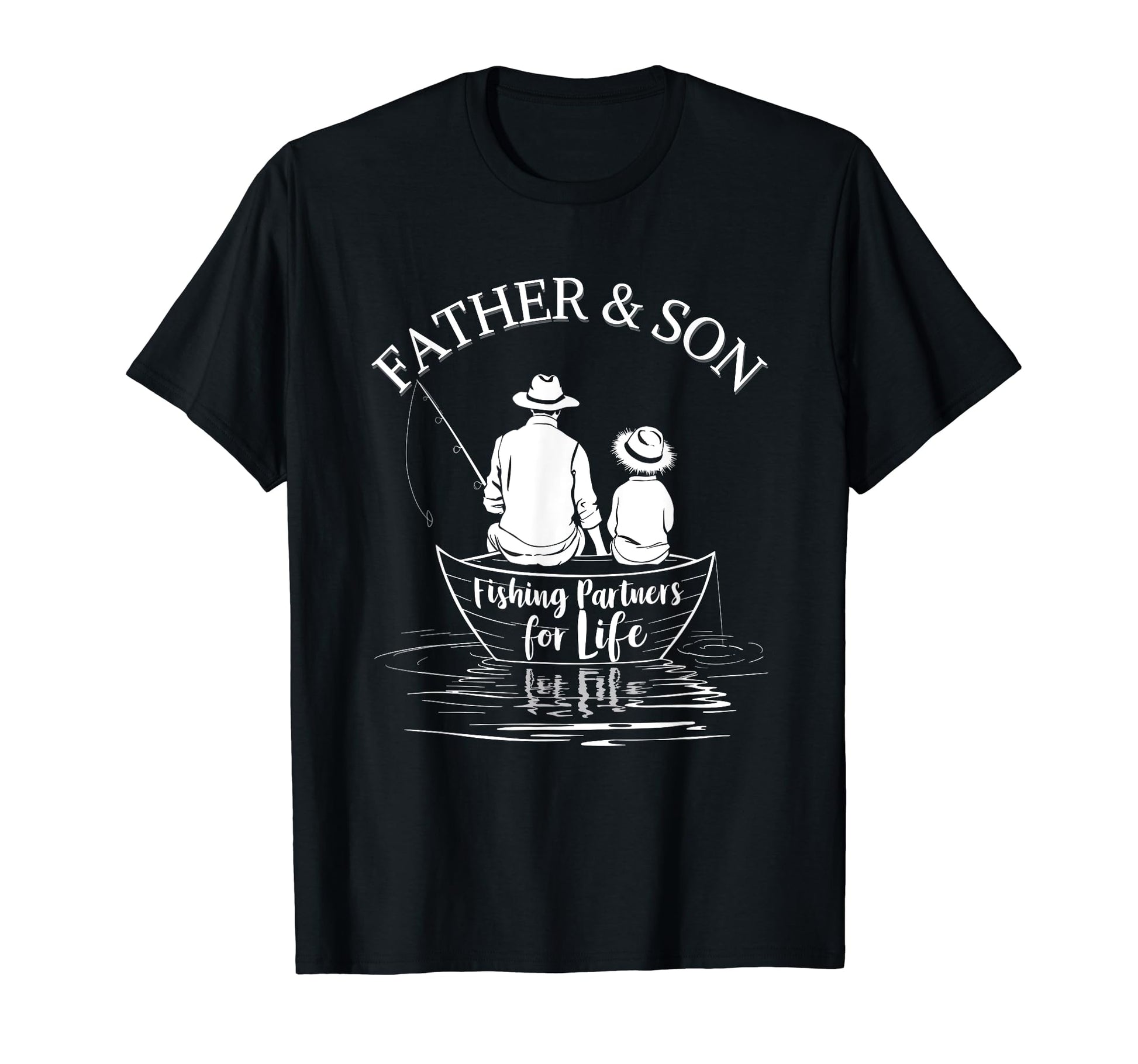 Fishing Partners Life Father And Son T-Shirt - Custom Art Print for Adults - T-Shirt, Sweatshirt, Hoodie