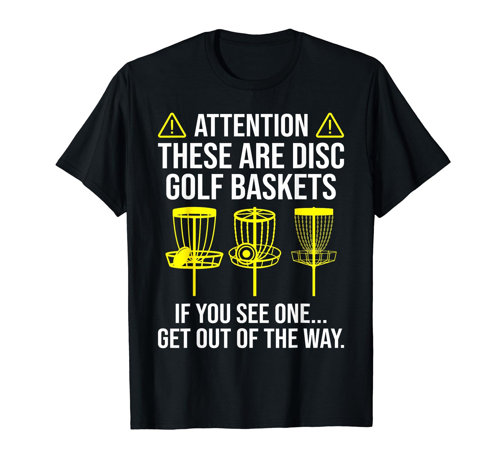 Disc Golf Baskets Funny Disc Golfing T-Shirt - Minimalist Print Unisex - T-Shirt, Sweatshirt, Hoodie