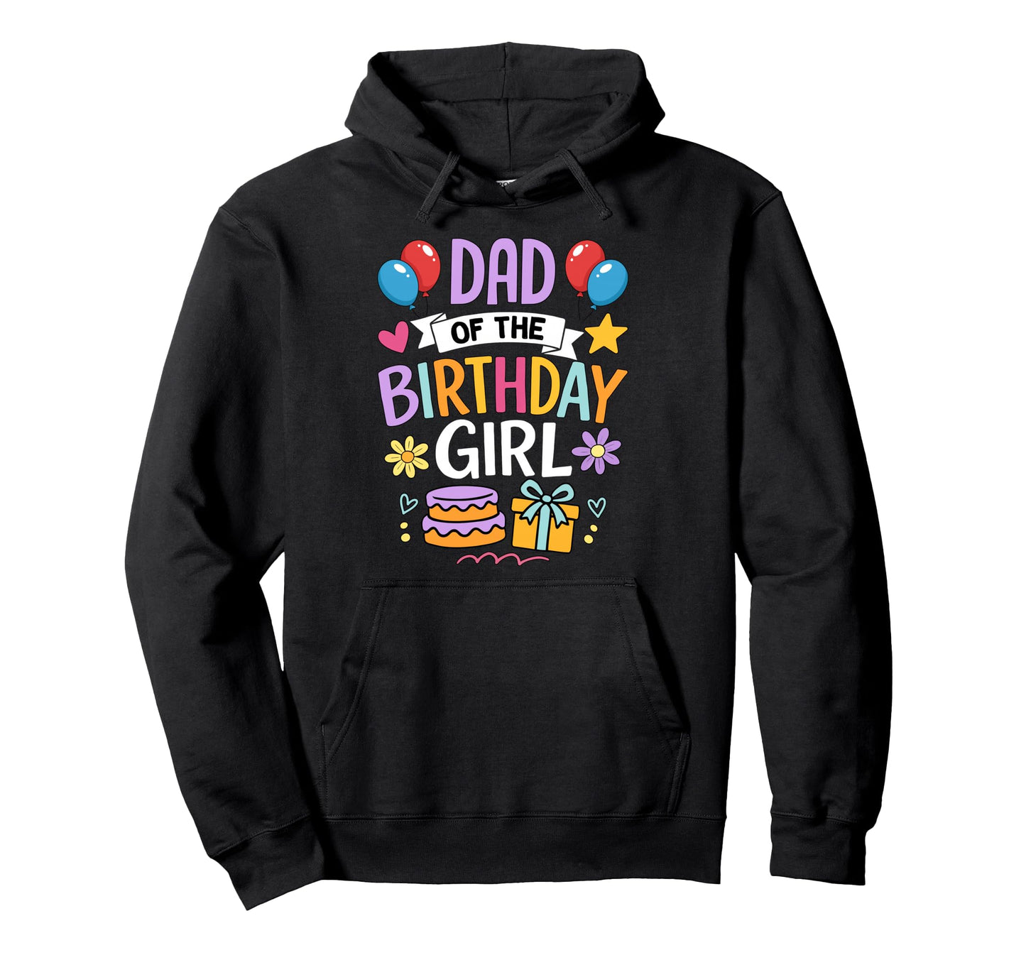 Dad Birthday Party Family Matching Hoodie - Graphic Print Unisex - T-Shirt, Sweatshirt, Hoodie