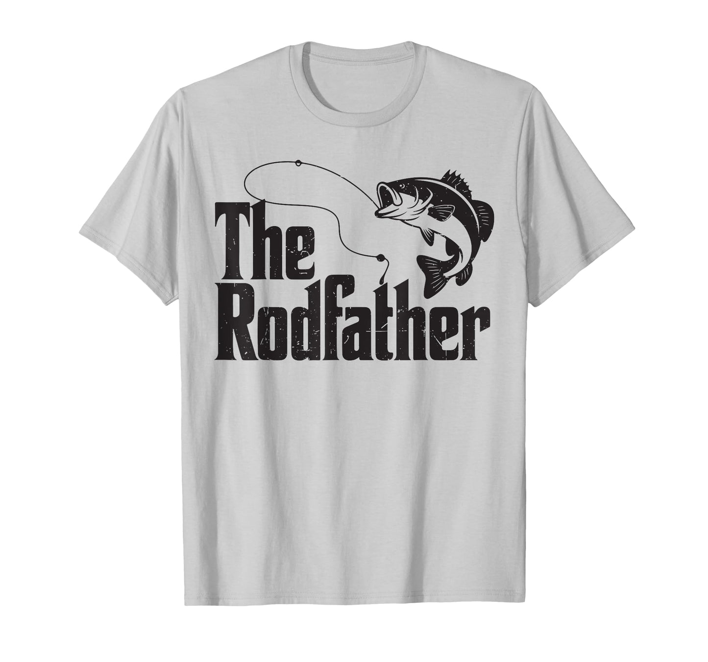 Rodfather Bass Dad Fishing Father T-Shirt - Minimalist Print for Adults - T-Shirt, Sweatshirt, Hoodie