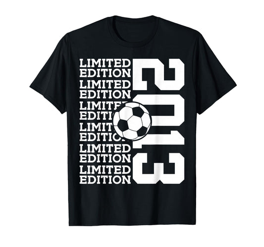 2013 Soccer 13Th Birthday T-Shirt - Custom Art Print for Adults - T-Shirt, Sweatshirt, Hoodie