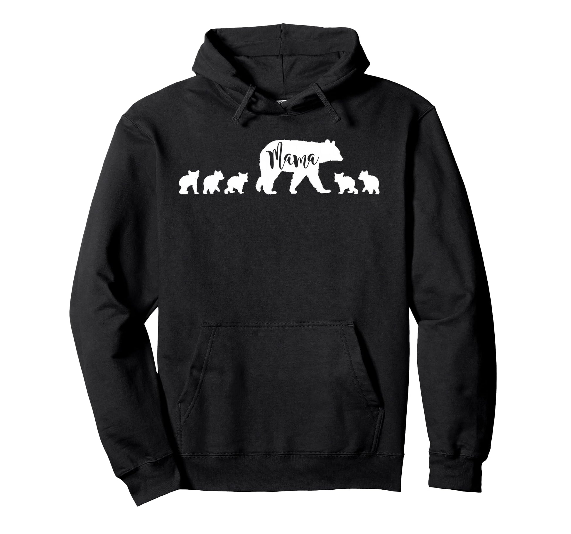 Mama Bear 5 Five Cubs Mom Mother Fun Hoodie - Casual Everyday Wear Unisex - T-Shirt, Sweatshirt, Hoodie