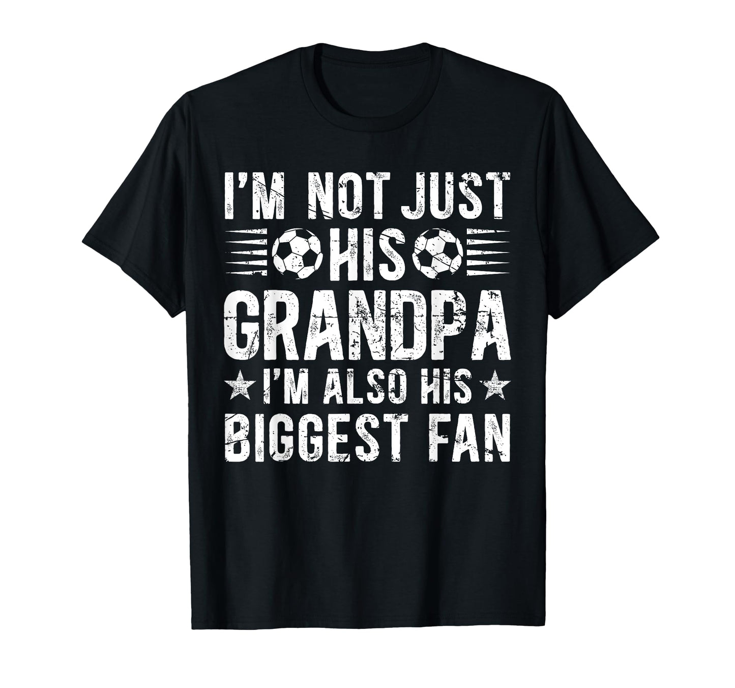 Biggest Fan Soccer Grandpa Soccer Player T-Shirt - Minimalist Print Unisex - T-Shirt, Sweatshirt, Hoodie