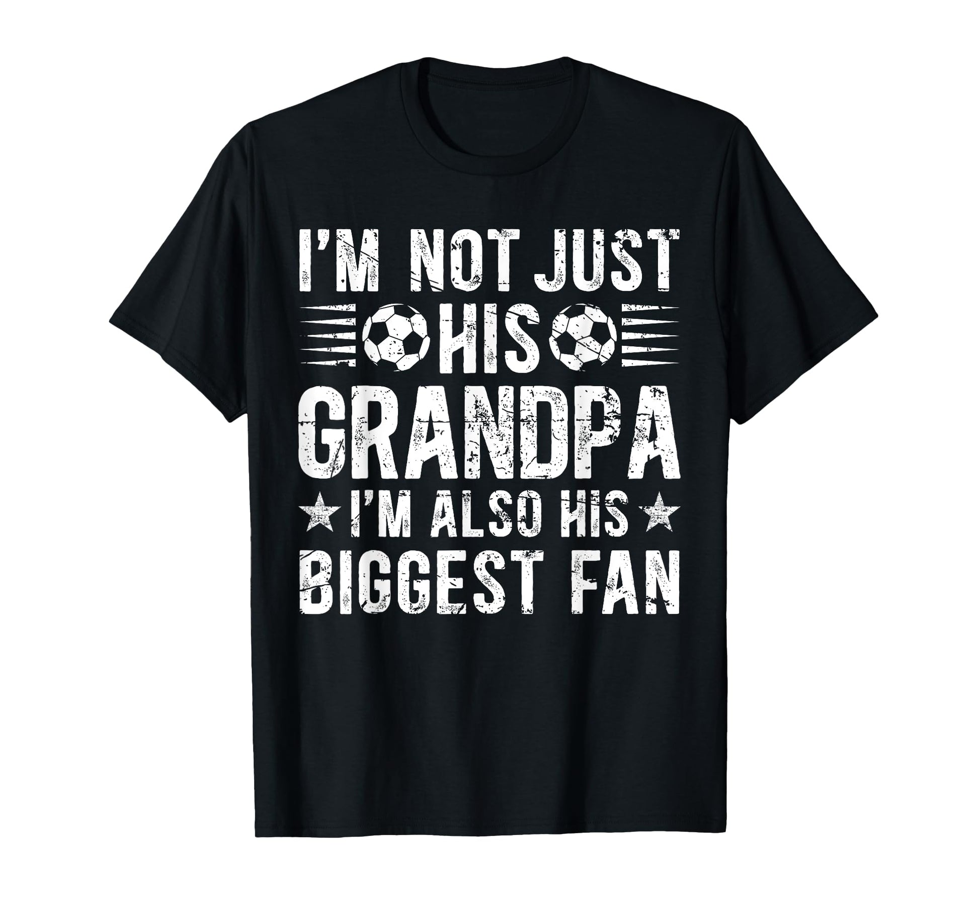 Biggest Fan Soccer Grandpa Soccer Player T-Shirt - Minimalist Print Unisex - T-Shirt, Sweatshirt, Hoodie