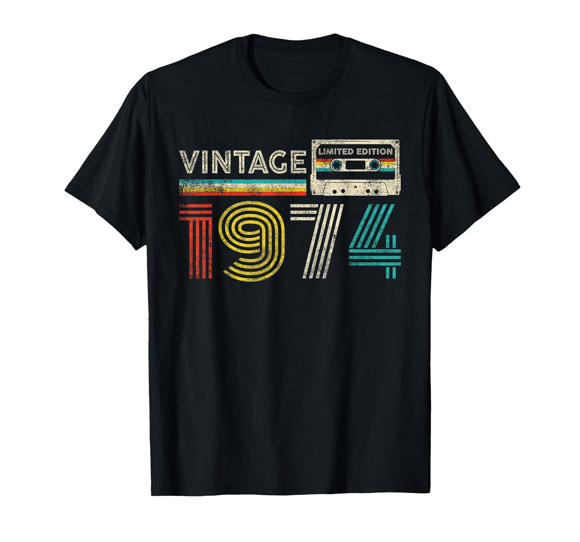1974 Birthday 1974 Cassette Tape T-Shirt - Trendy Graphic Unisex - T-Shirt, Sweatshirt, Hoodie