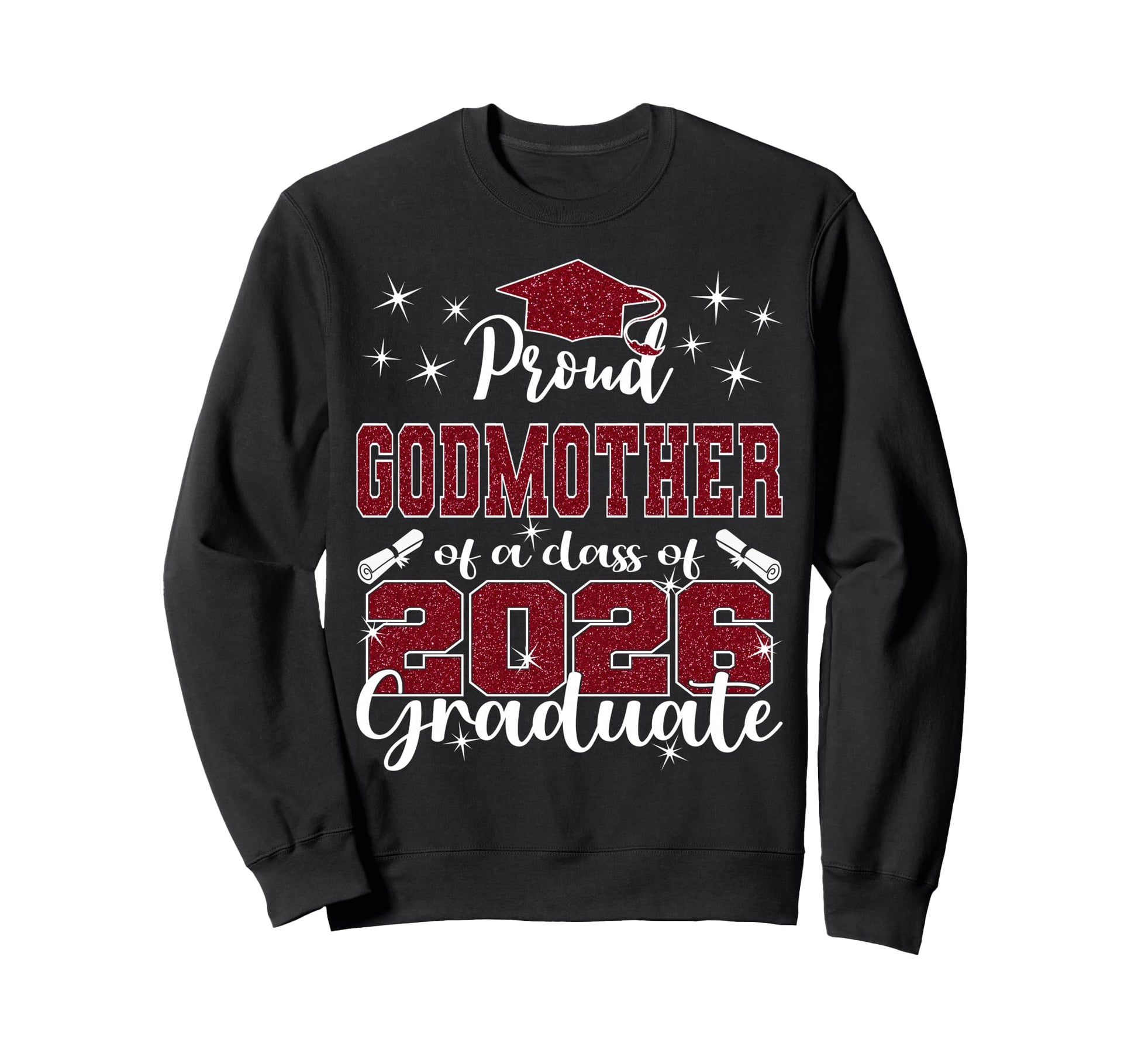Super Proud Godmother 2026 Graduate Sweatshirt - Minimalist Print Unisex - T-Shirt, Sweatshirt, Hoodie