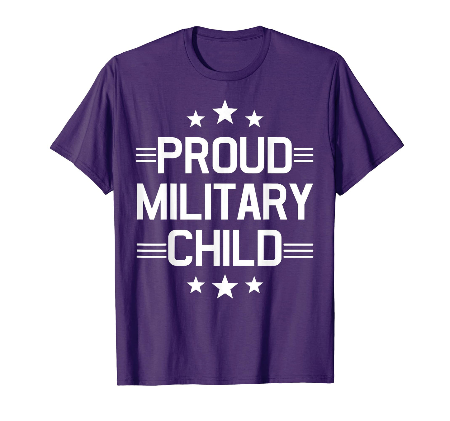 Purple Proud Military Child Month T-Shirt - Aesthetic Graphic Unisex - T-Shirt, Sweatshirt, Hoodie