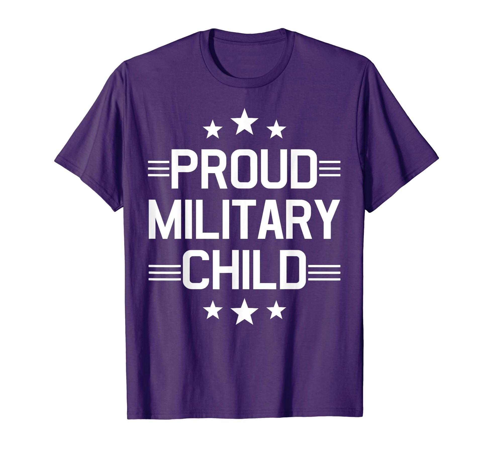 Purple Proud Military Child Month T-Shirt - Aesthetic Graphic Unisex - T-Shirt, Sweatshirt, Hoodie