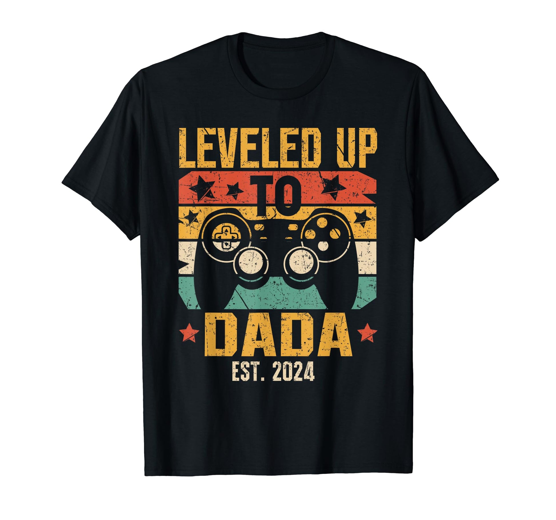 Leveled Up To Dada 2024 Pregnancy T-Shirt - Streetwear Style Unisex - T-Shirt, Sweatshirt, Hoodie